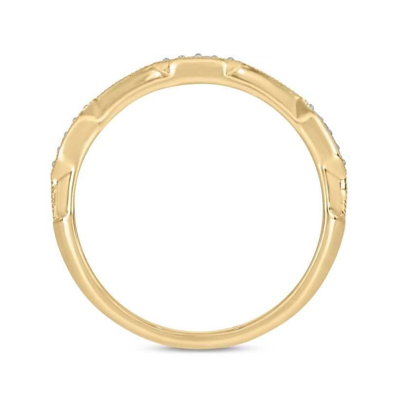 Diamond Accent Anniversary Band in 14K Yellow Gold