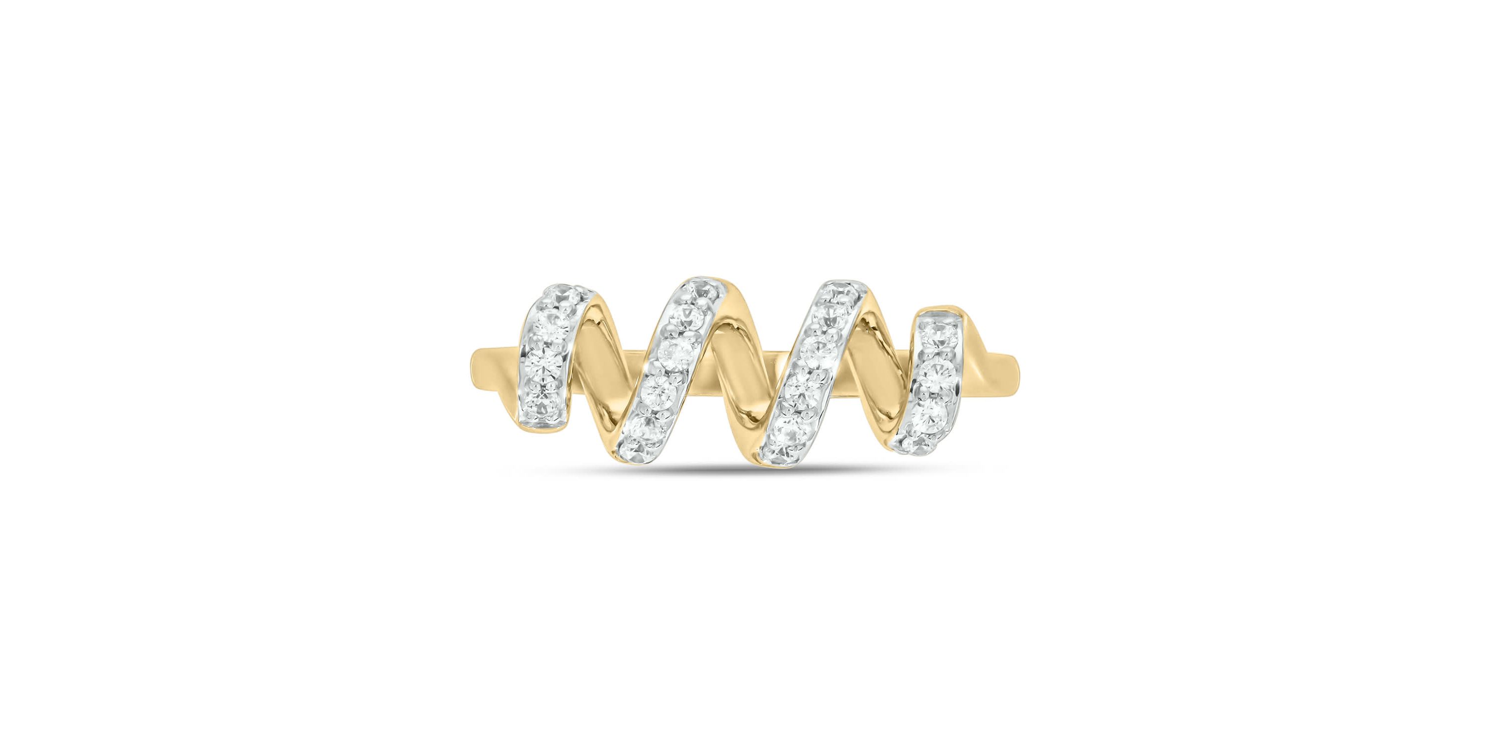 1/5 carat, Diamond T Wire Fashio Ring in 14K White Gold