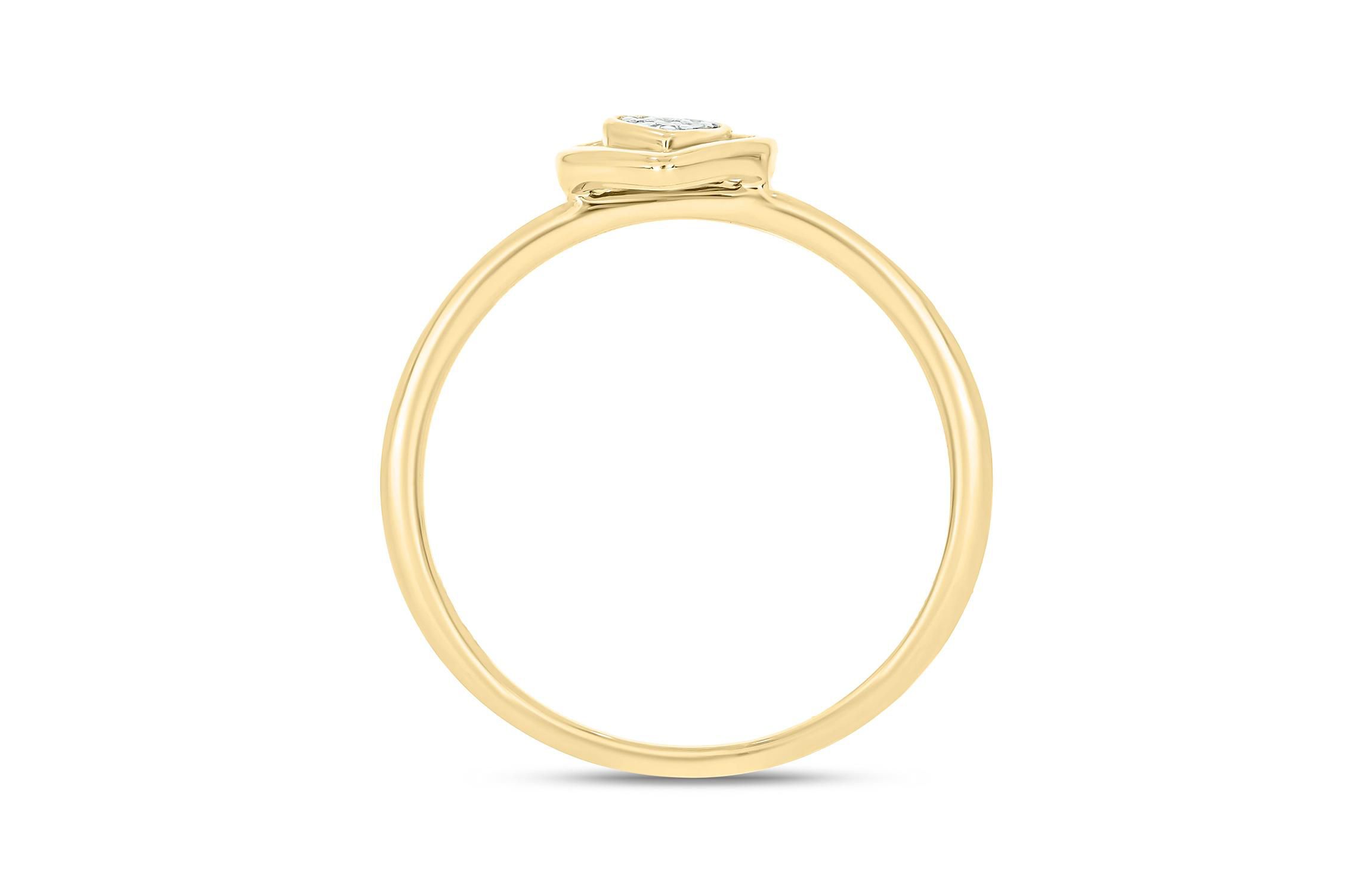 Diamond Accent Heart & Center Heart Cluster Ring in 14K White Gold