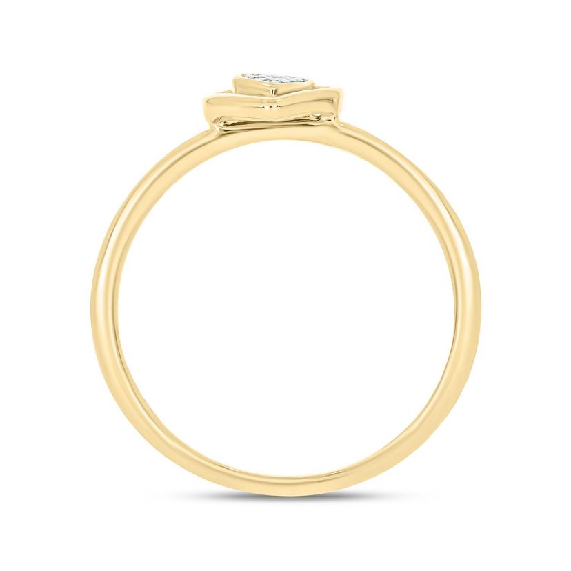 Diamond Accent Heart & Center Heart Cluster Ring in 14K White Gold