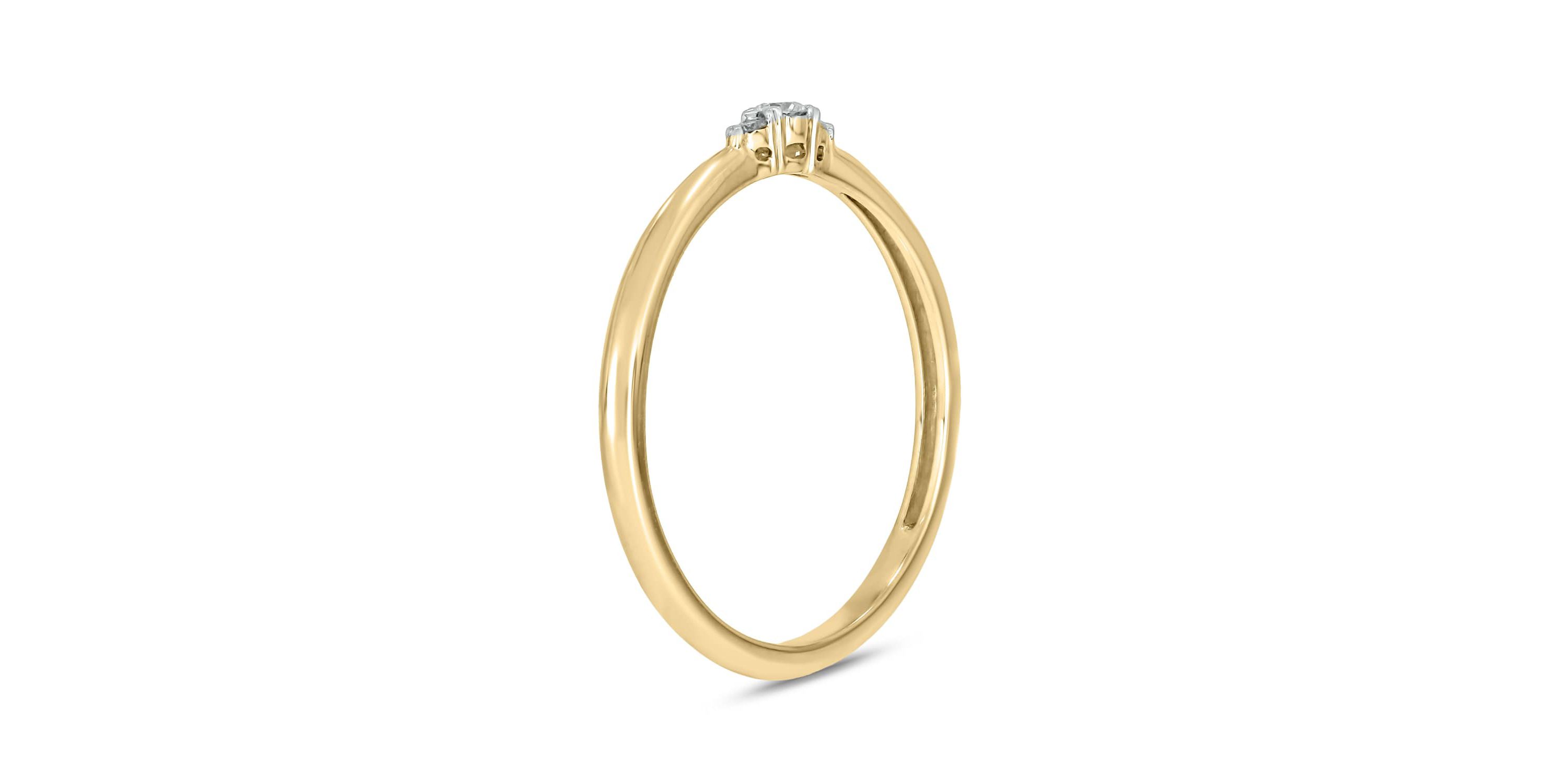 Diamond Accent 3 Stone Anniversary Band in 14K White Gold