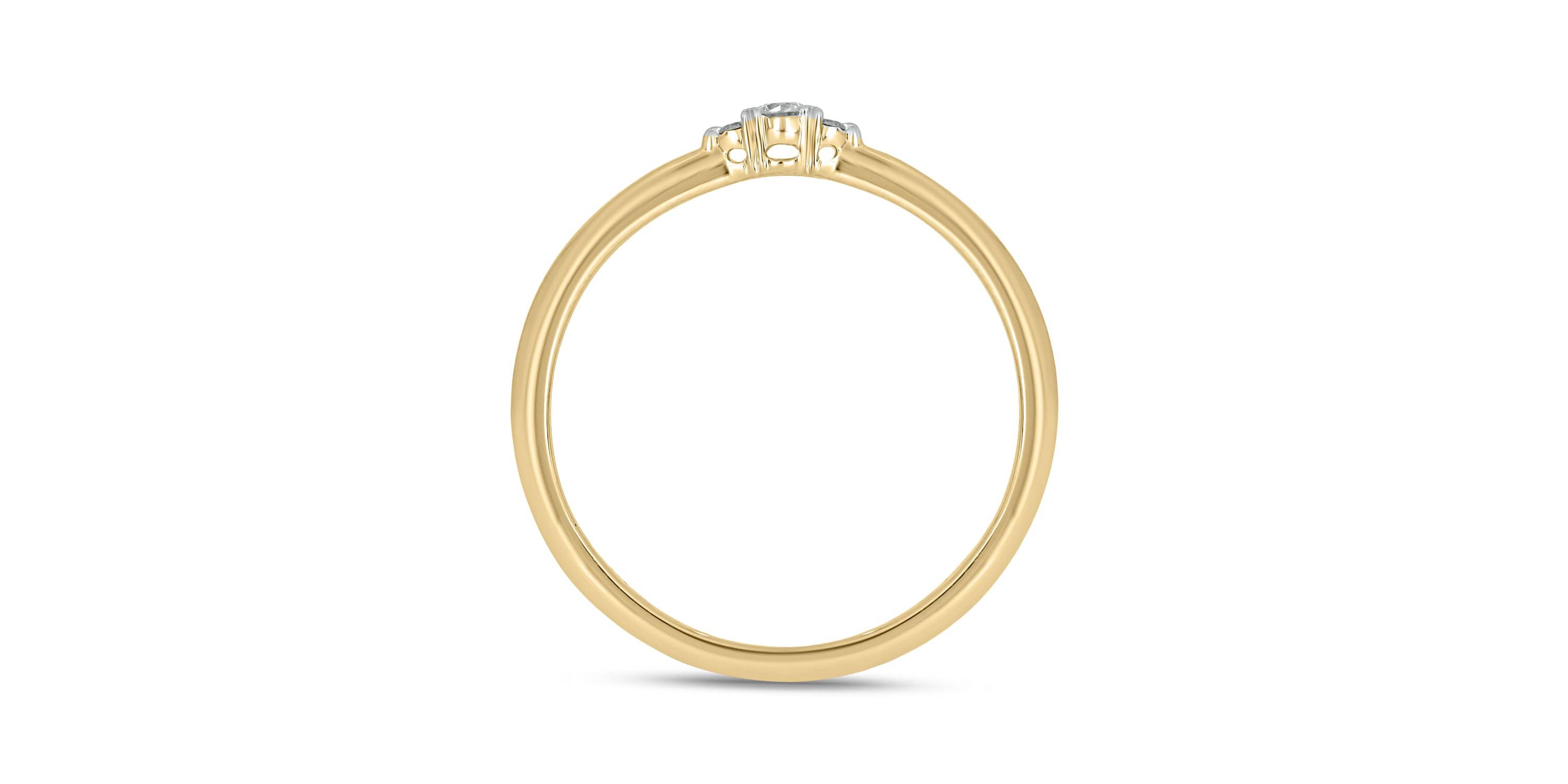 Diamond Accent 3 Stone Anniversary Band in 14K White Gold