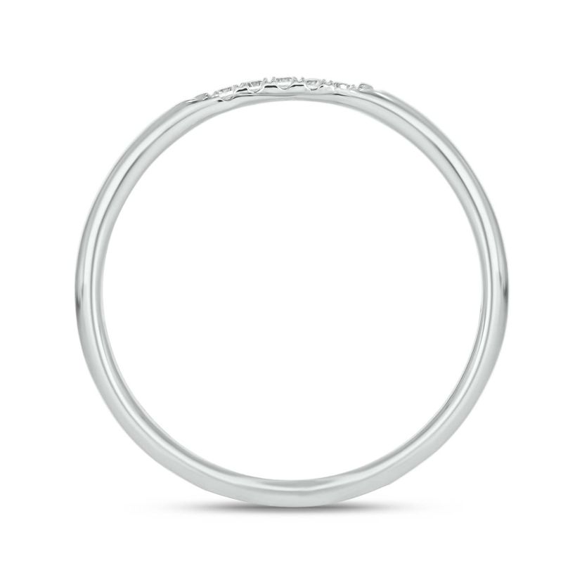 Diamond Accent 5 Stone,Stack Anniversary Band in 14K White Gold