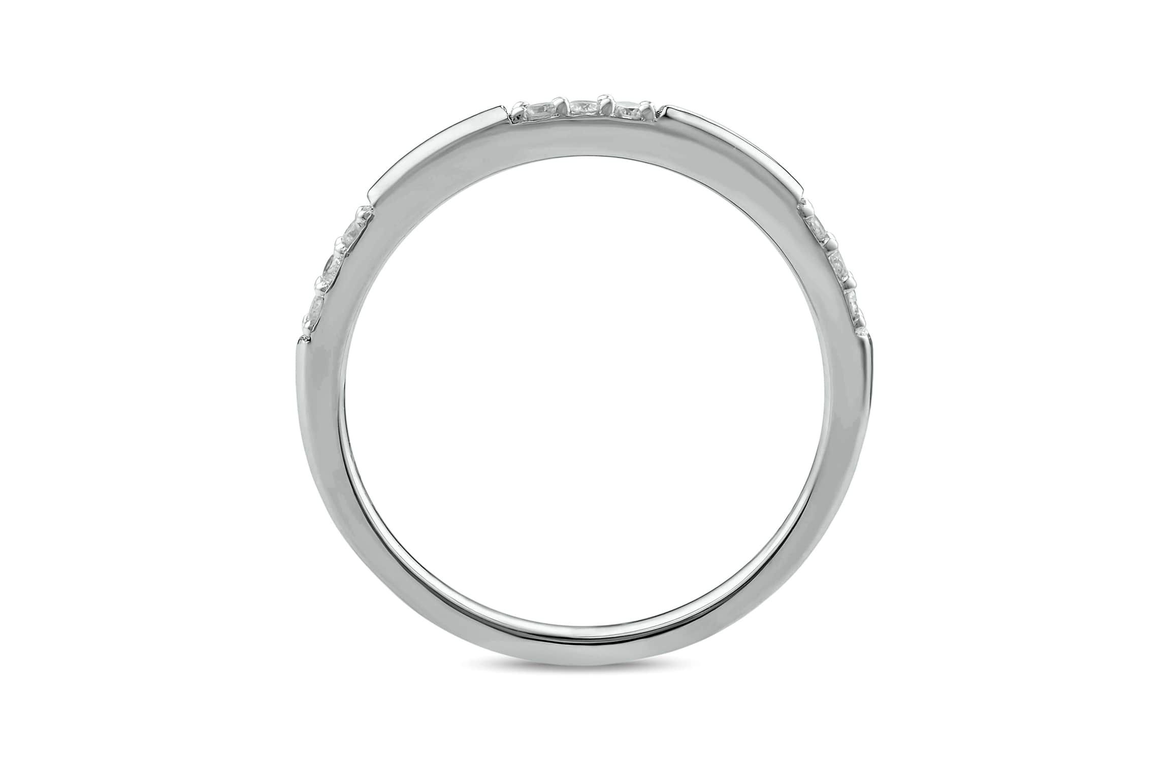 1/10 carat, Diamond Stack Band Ring in 14K Yellow Gold