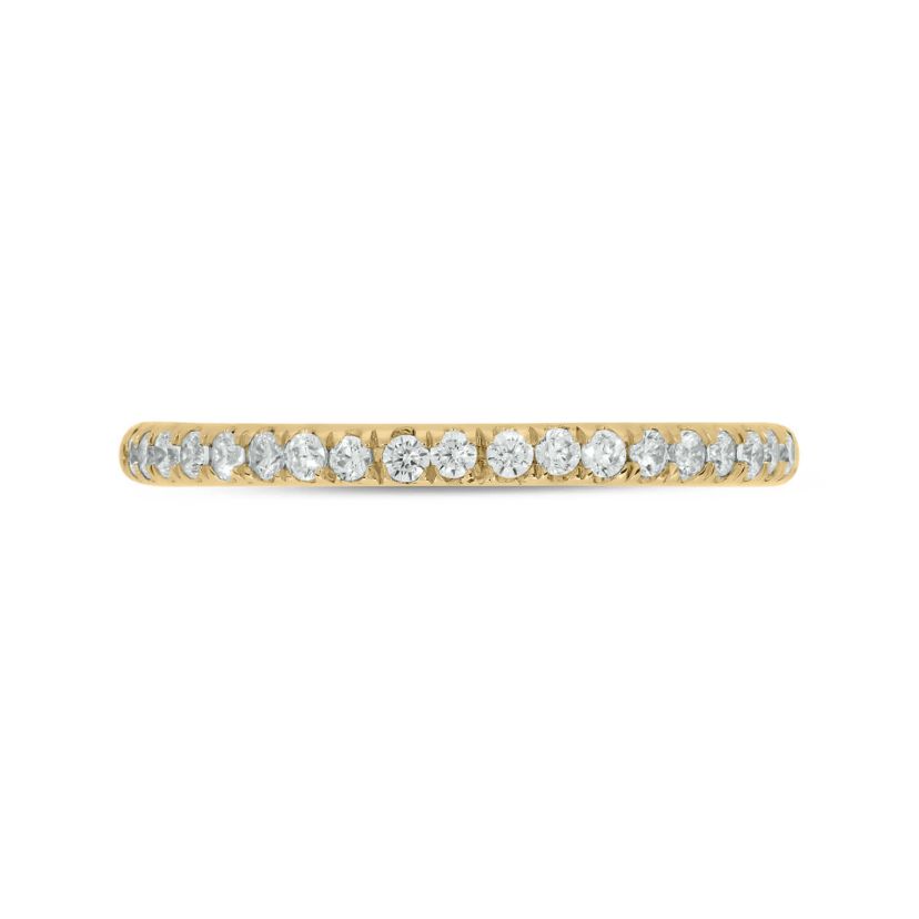 1/4 carat, Diamond Half Eternity Band Ring in 14K White Gold