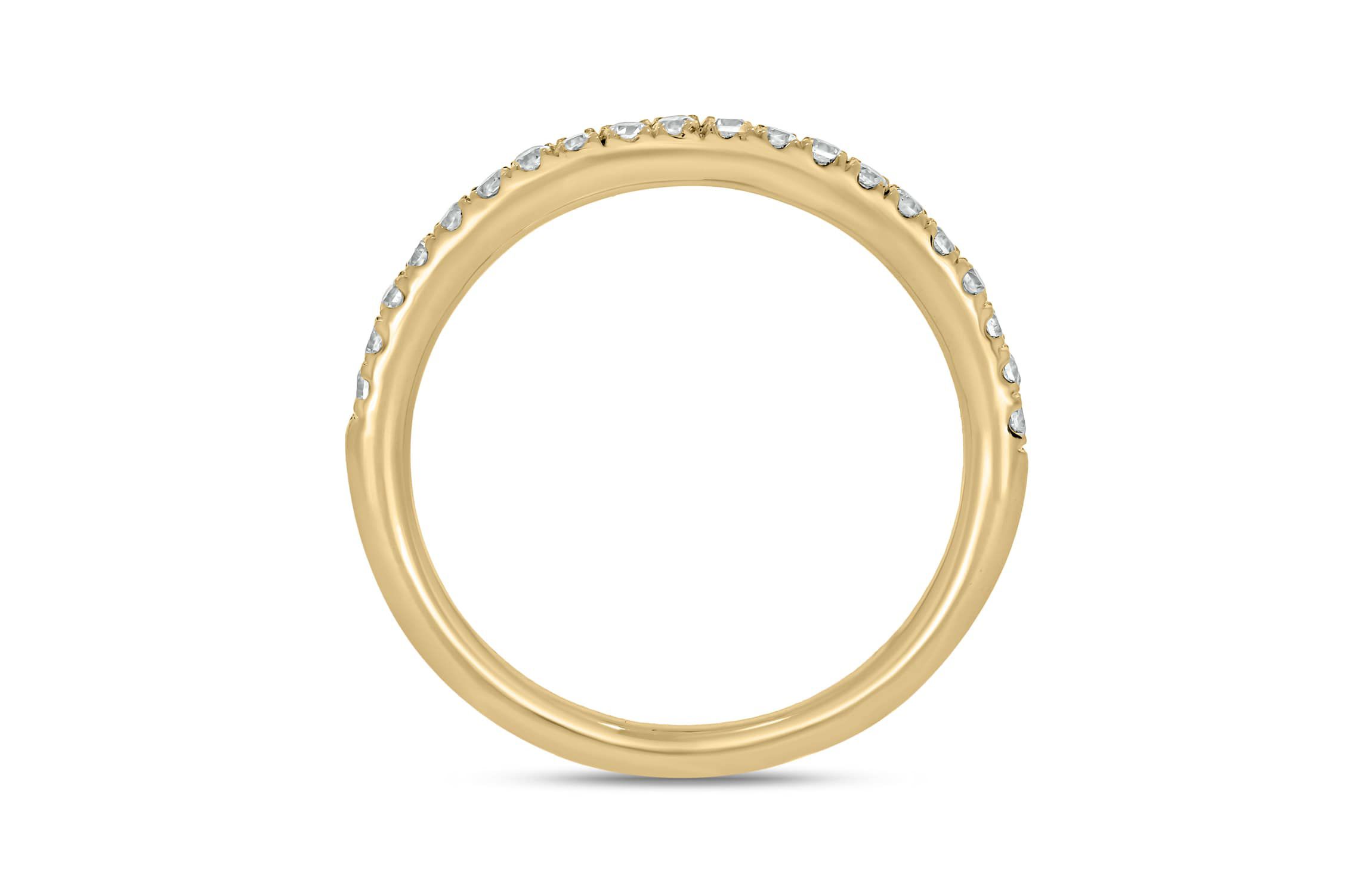 1/4 carat, Diamond Half Eternity Band Ring in 14K White Gold