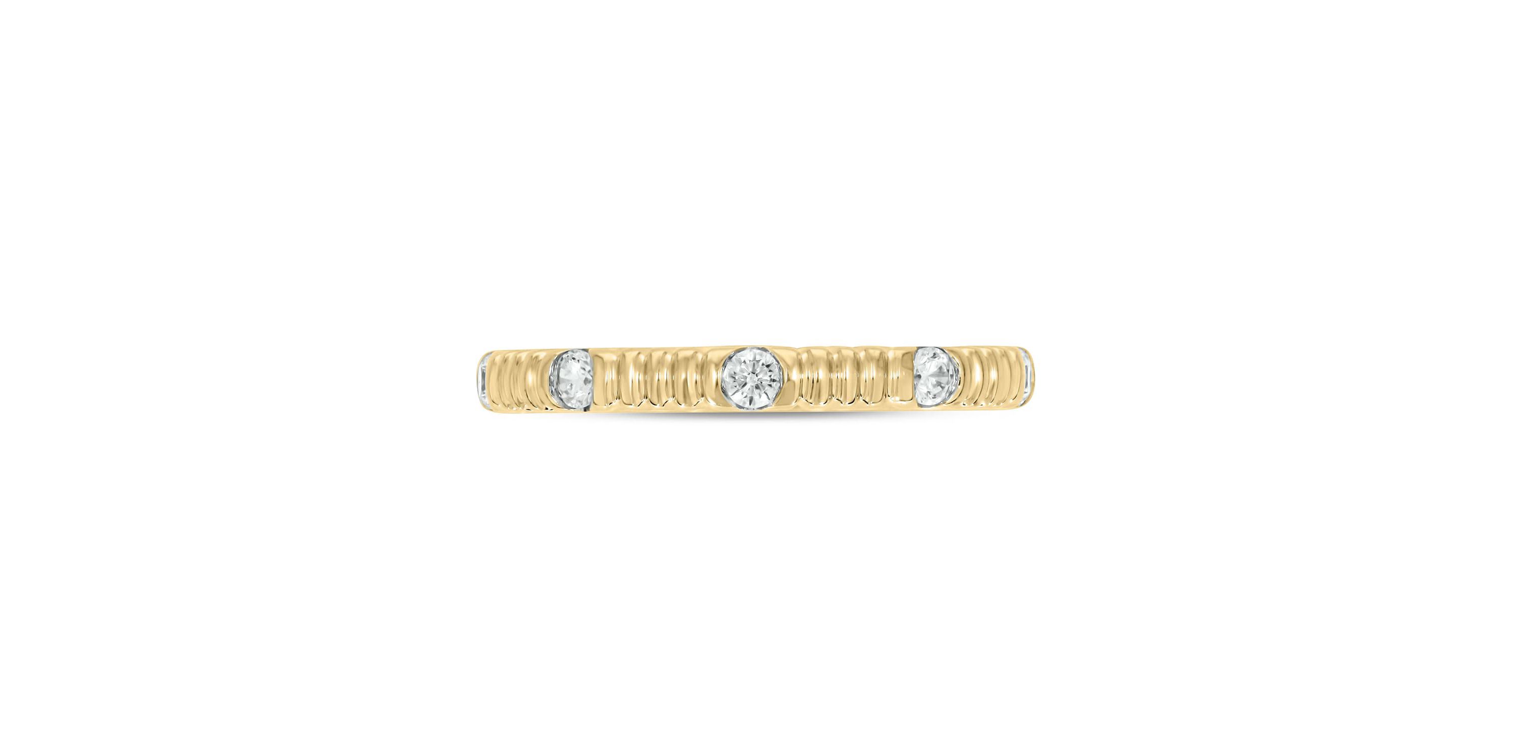 1/5 Carat, Diamonds Spaced Ring in 14K White Gold