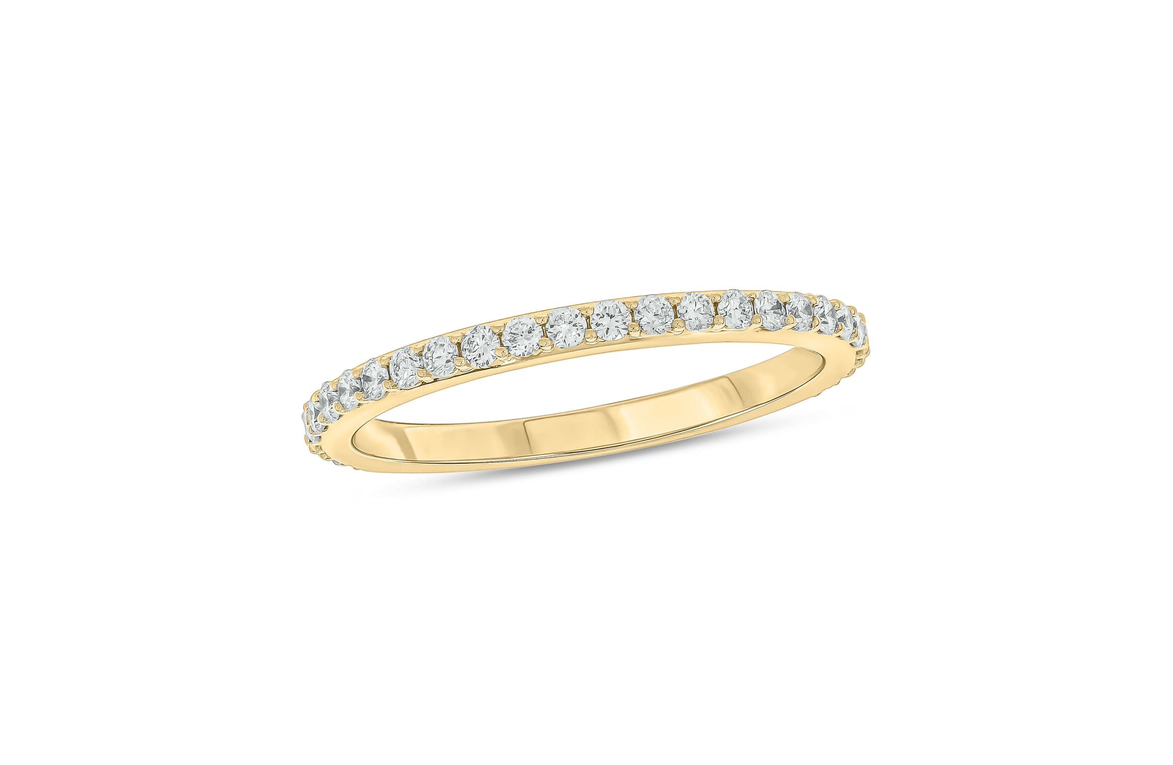 3/8 Carat, Diamonds Anniversary Ring in 14K White Gold