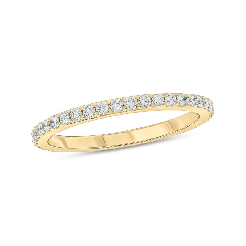 3/8 Carat, Diamonds Anniversary Ring in 14K White Gold