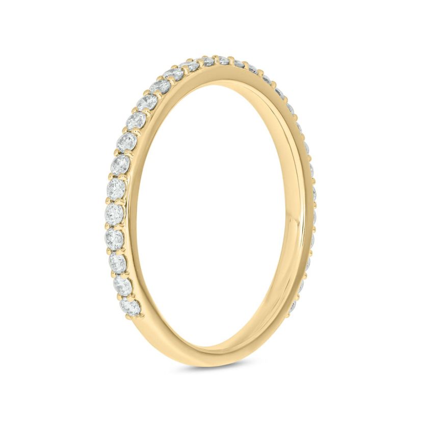 3/8 Carat, Diamonds Anniversary Ring in 14K White Gold