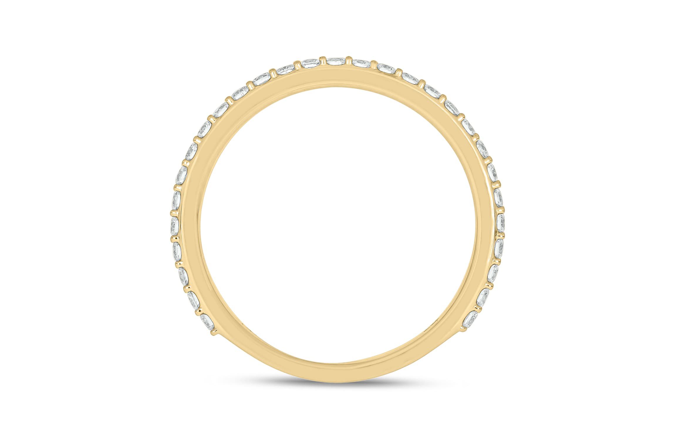 3/8 Carat, Diamonds Anniversary Ring in 14K White Gold