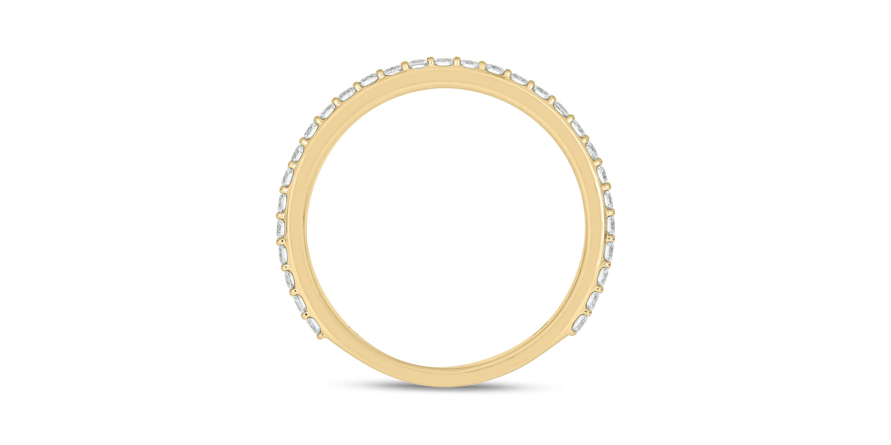 3/8 Carat, Diamonds Anniversary Ring in 14K White Gold