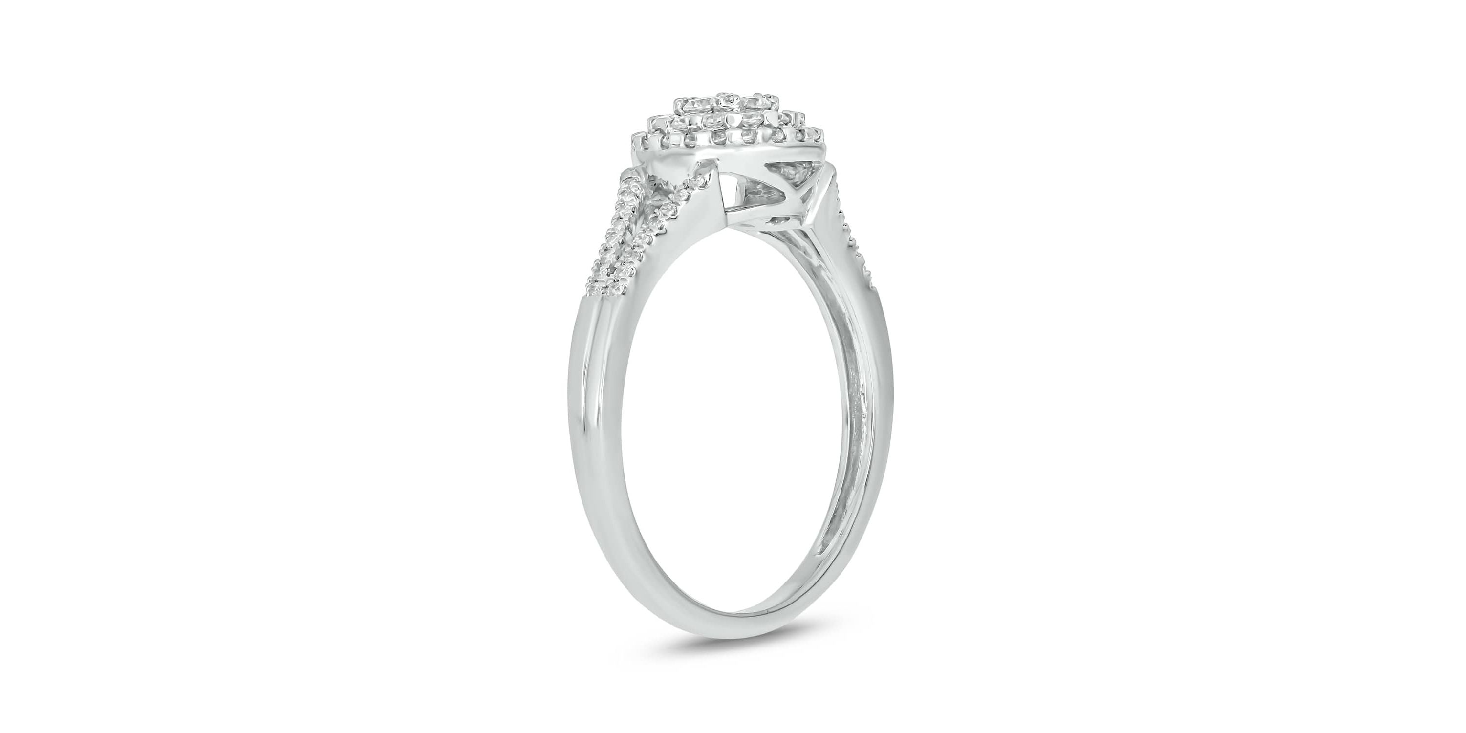 1/2 Carat, Diamonds Shining Bright With Elegance And Grace Ring in 14K White Gold