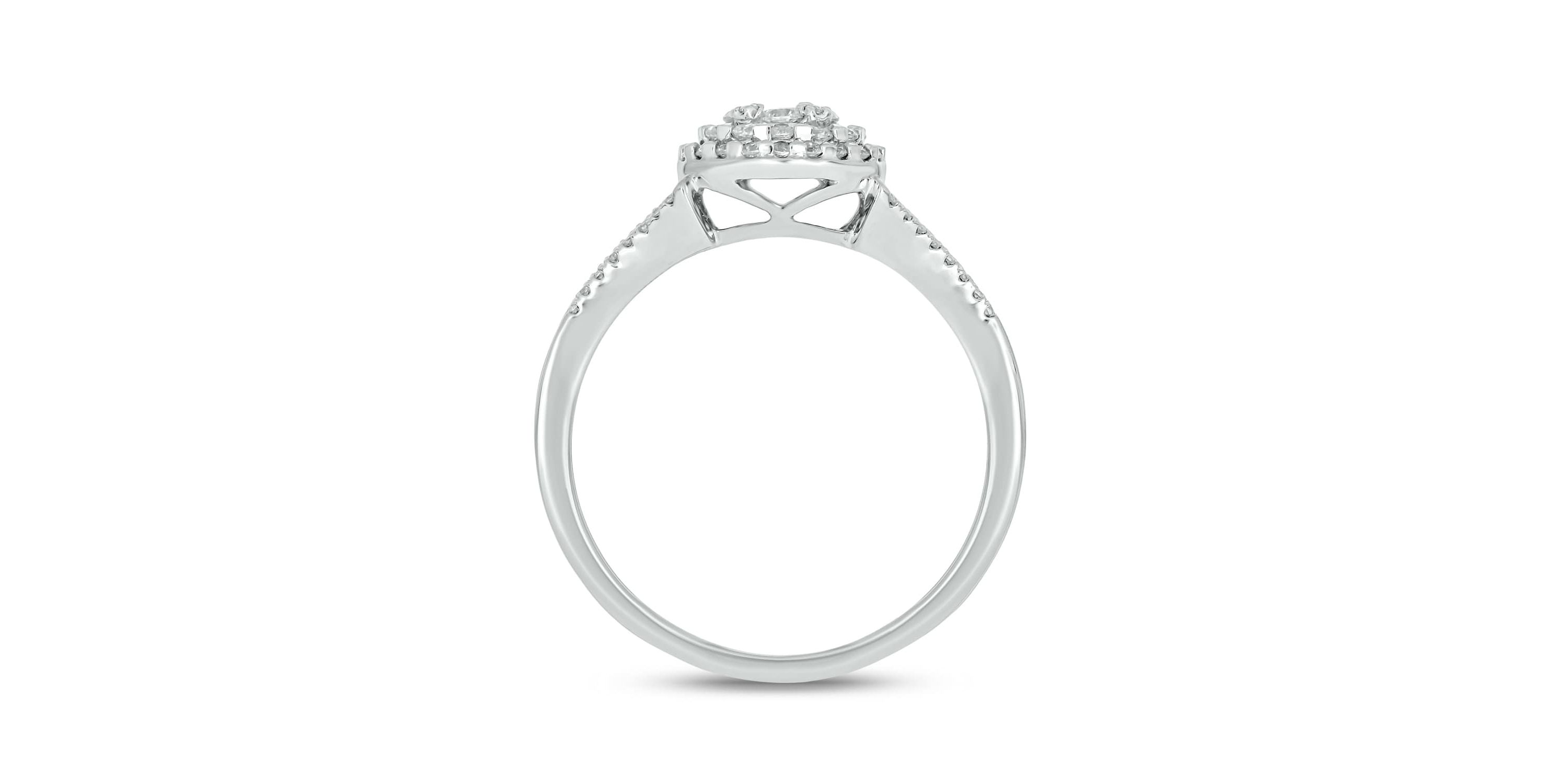 1/2 Carat, Diamonds Shining Bright With Elegance And Grace Ring in 14K White Gold
