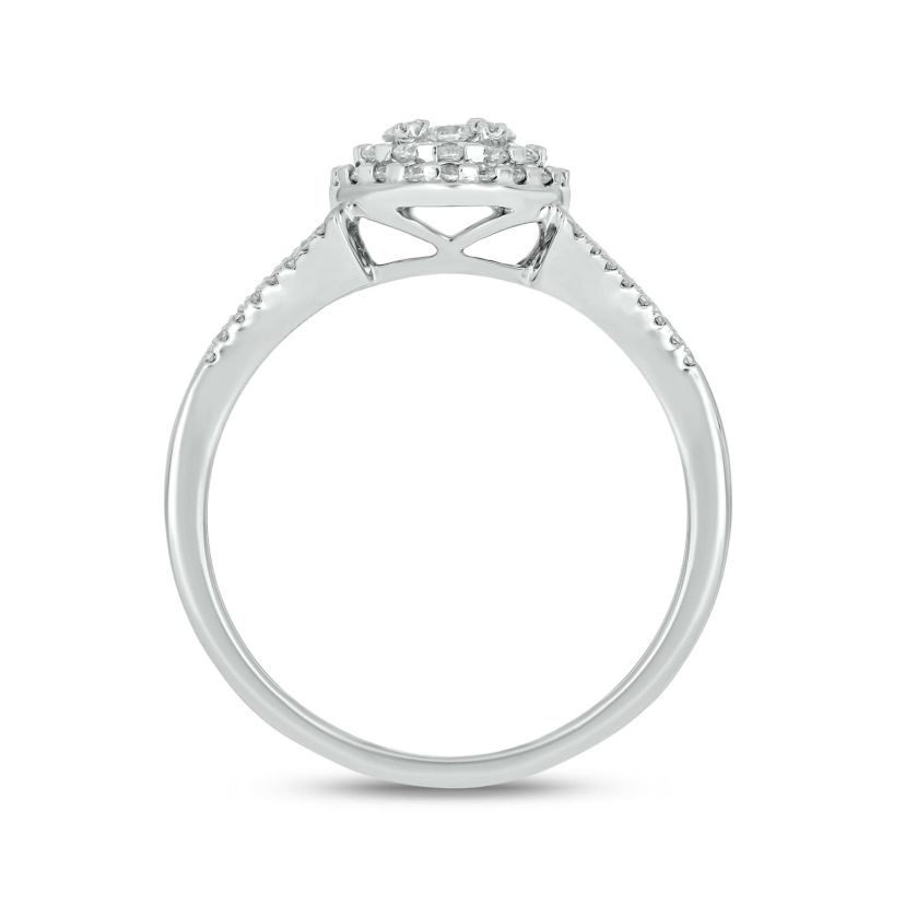 1/2 Carat, Diamonds Shining Bright With Elegance And Grace Ring in 14K White Gold