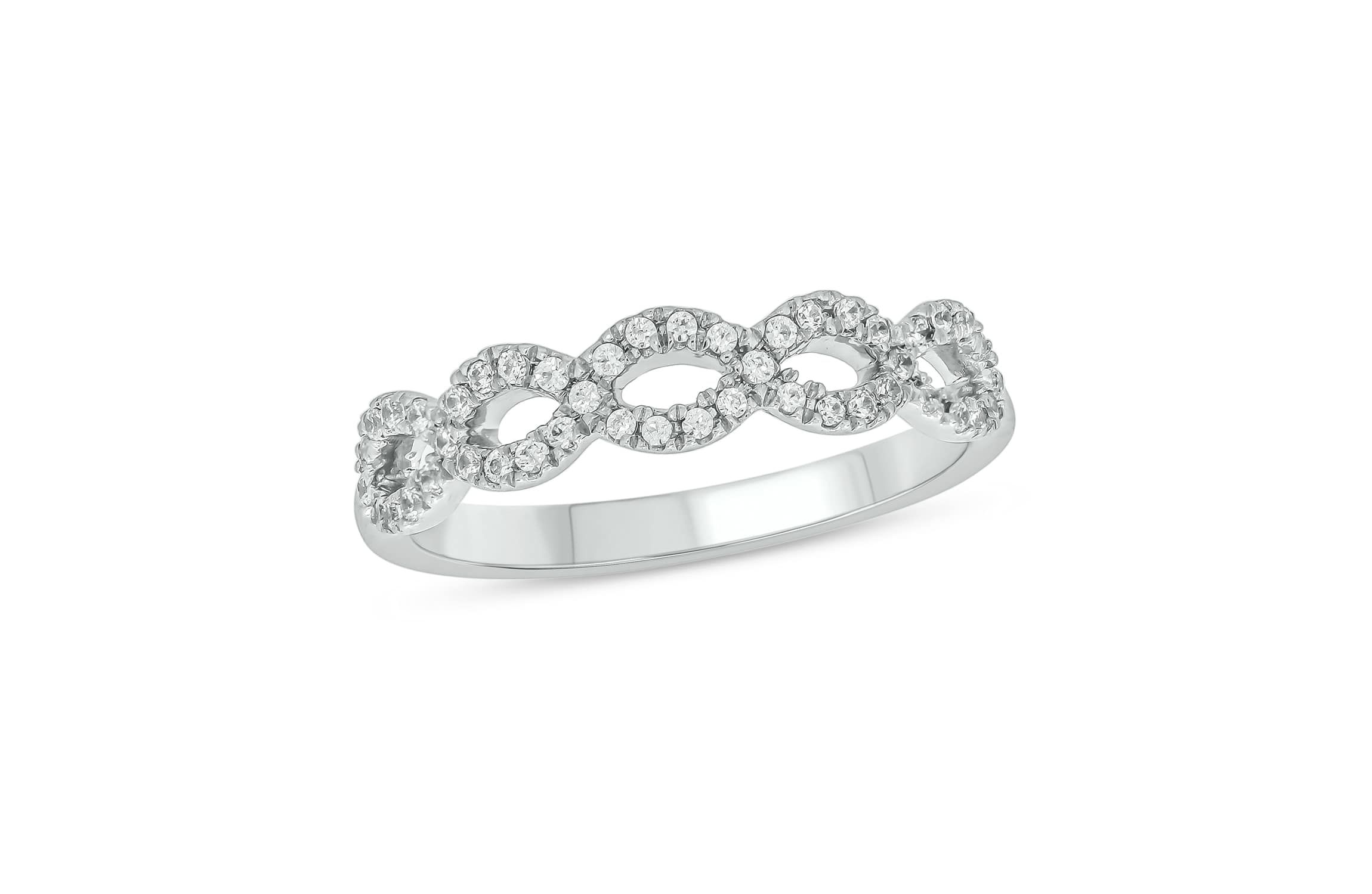 1/4 Carat, Diamonds timeless, durable, and stackable design Ring in Sterling Silver