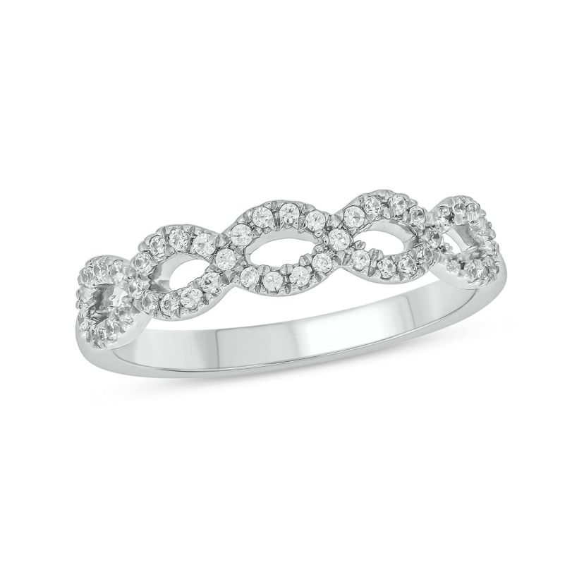1/4 Carat, Diamonds timeless, durable, and stackable design Ring in Sterling Silver