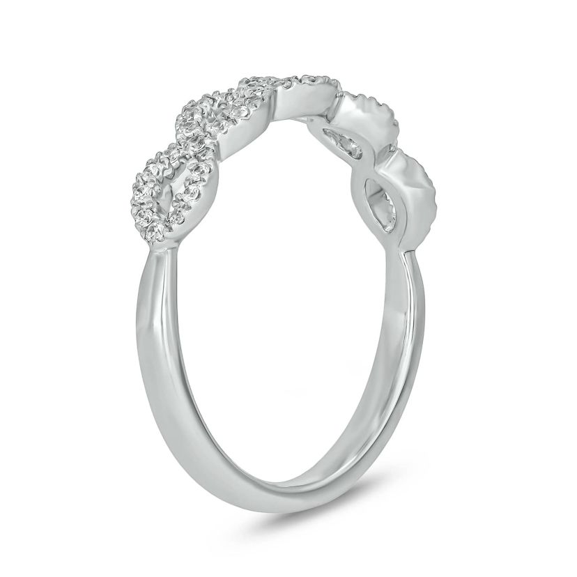 1/4 Carat, Diamonds timeless, durable, and stackable design Ring in Sterling Silver