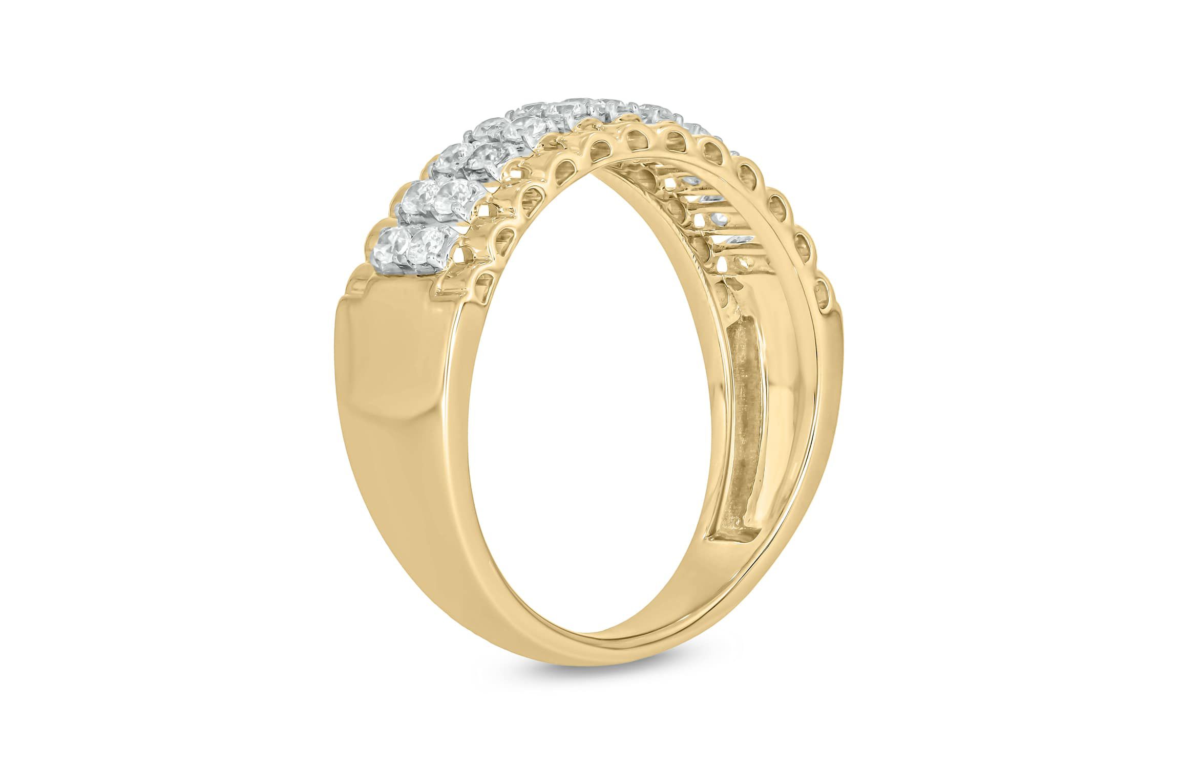 1/2 Carat, Diamonds Striking Mens Ring in 10K White Gold