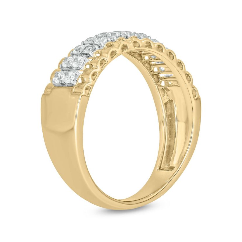1/2 Carat, Diamonds Striking Mens Ring in 10K White Gold