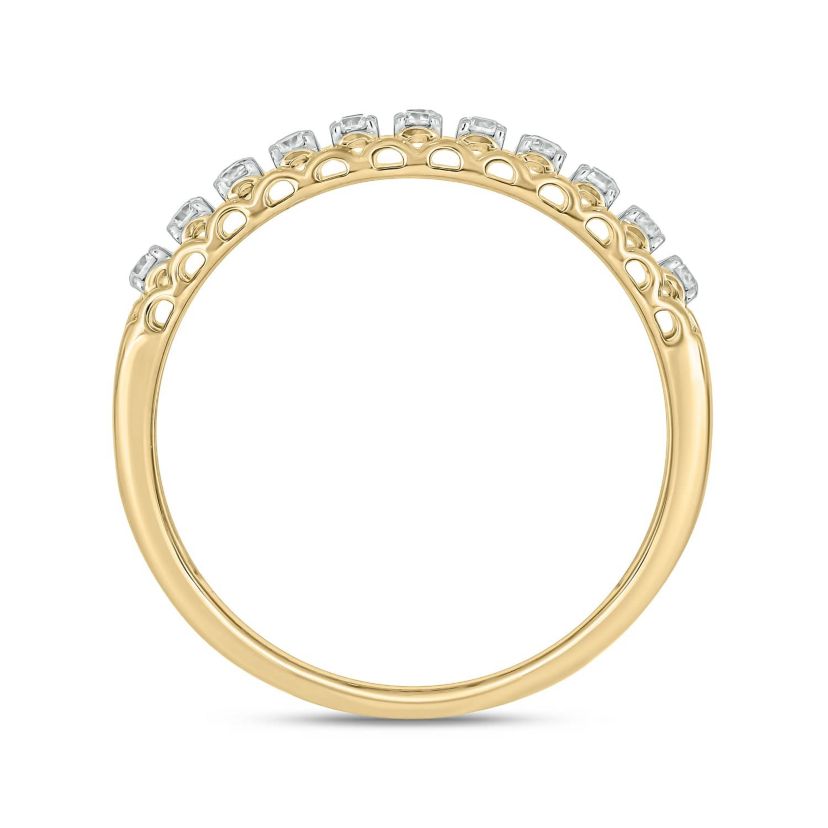 1/2 Carat, Diamonds Striking Mens Ring in 10K White Gold