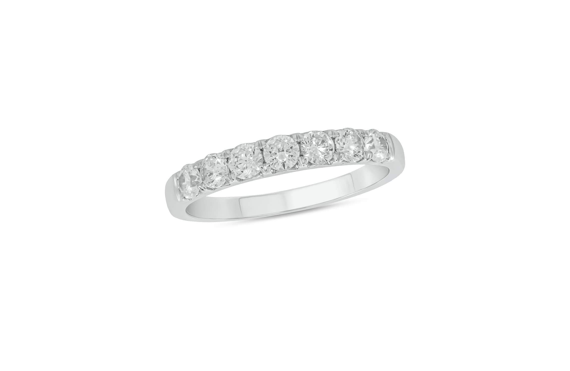 Lab Created 3/4 Carat Lab-Grown Diamond Elegant Anniversary Ring in Sterling Silver