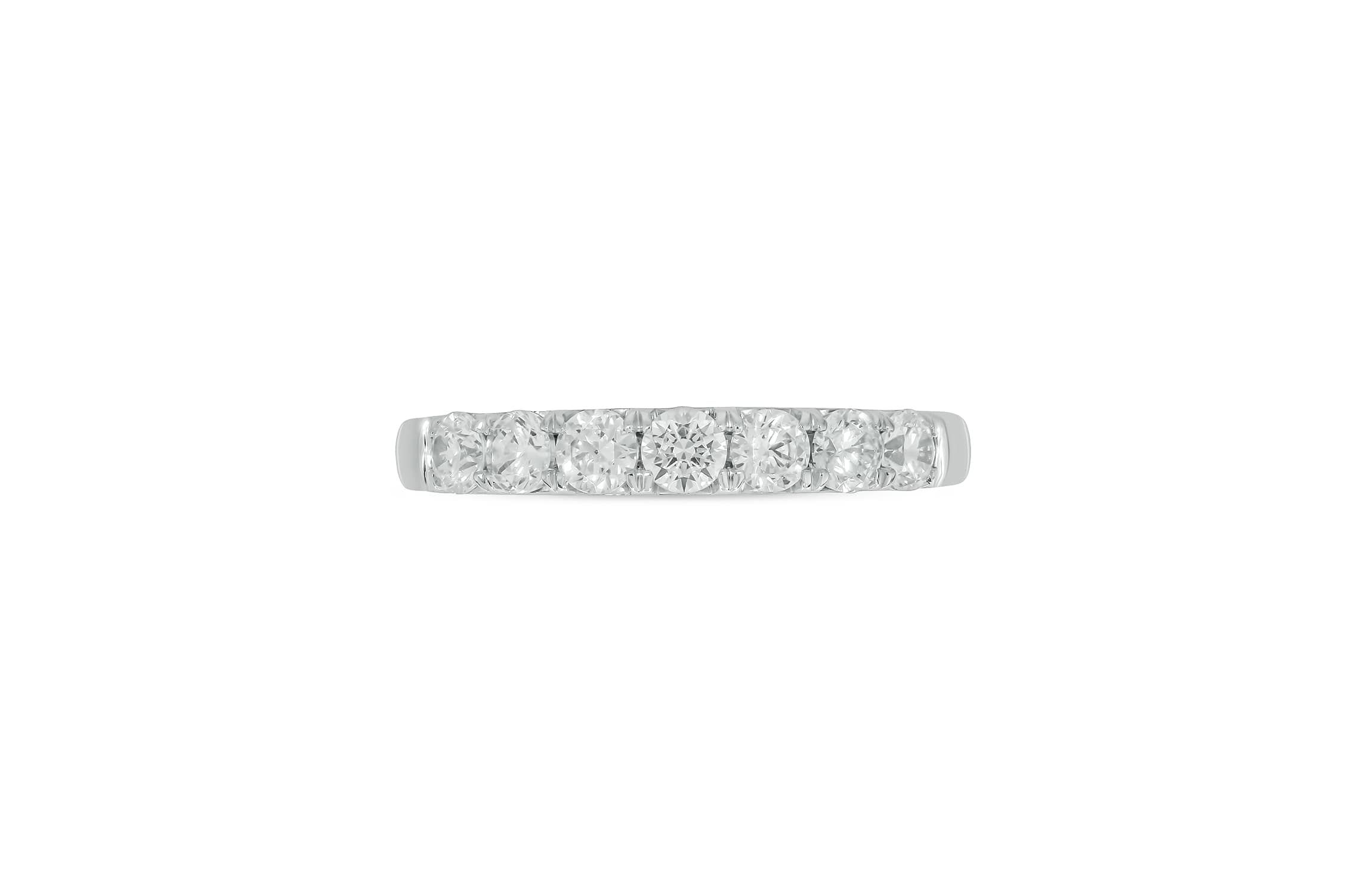Lab Created 3/4 Carat Lab-Grown Diamond Elegant Anniversary Ring in Sterling Silver