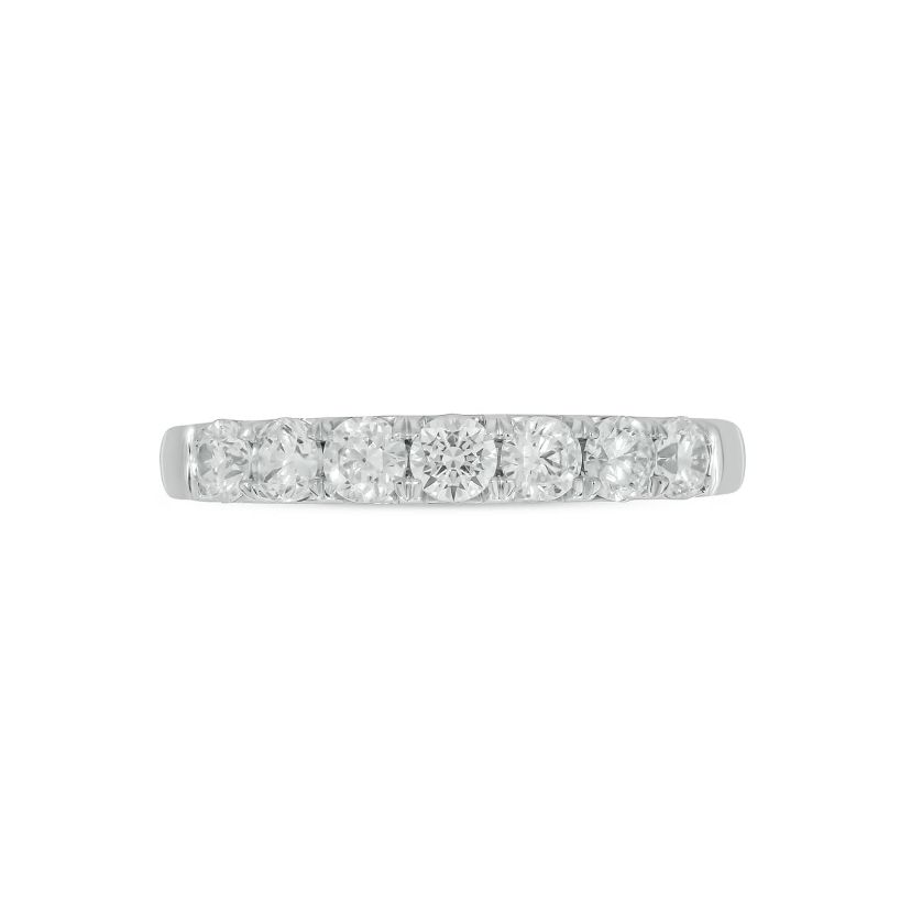 Lab Created 3/4 Carat Lab-Grown Diamond Elegant Anniversary Ring in Sterling Silver