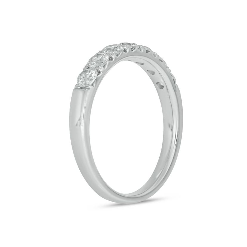 Lab Created 3/4 Carat Lab-Grown Diamond Elegant Anniversary Ring in Sterling Silver
