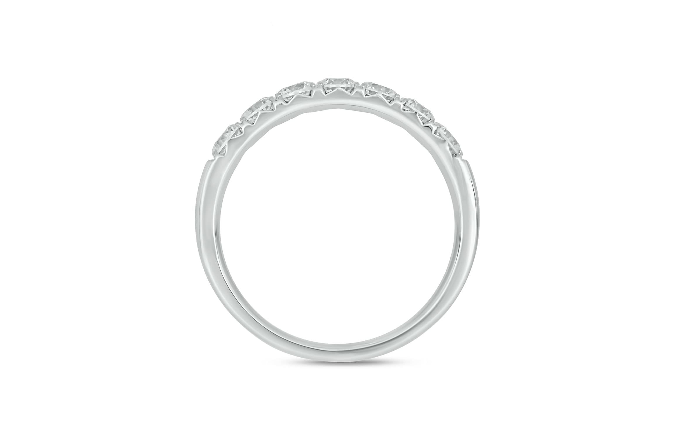 Lab Created 3/4 Carat Lab-Grown Diamond Elegant Anniversary Ring in Sterling Silver