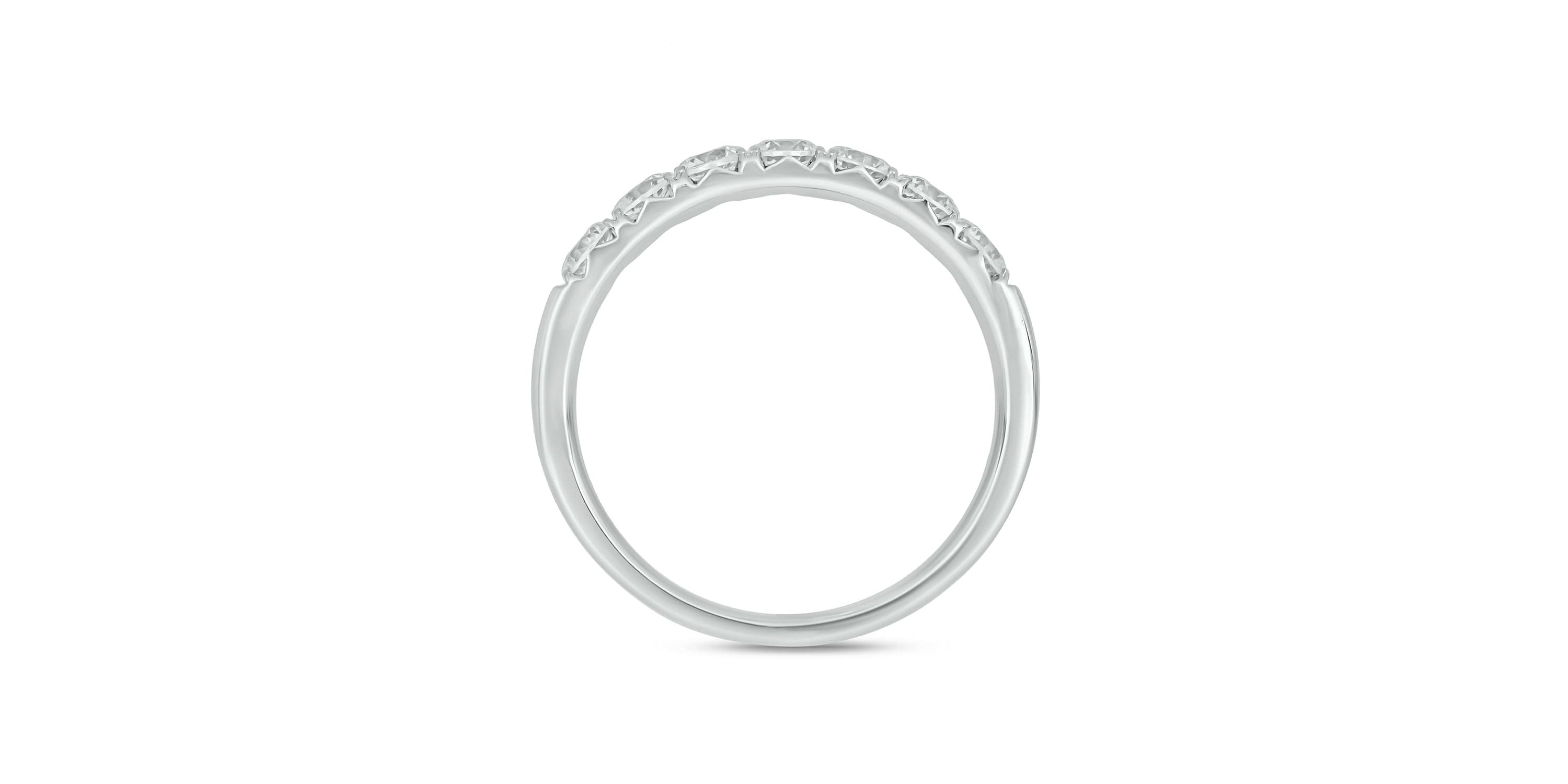 Lab Created 3/4 Carat Lab-Grown Diamond Elegant Anniversary Ring in Sterling Silver