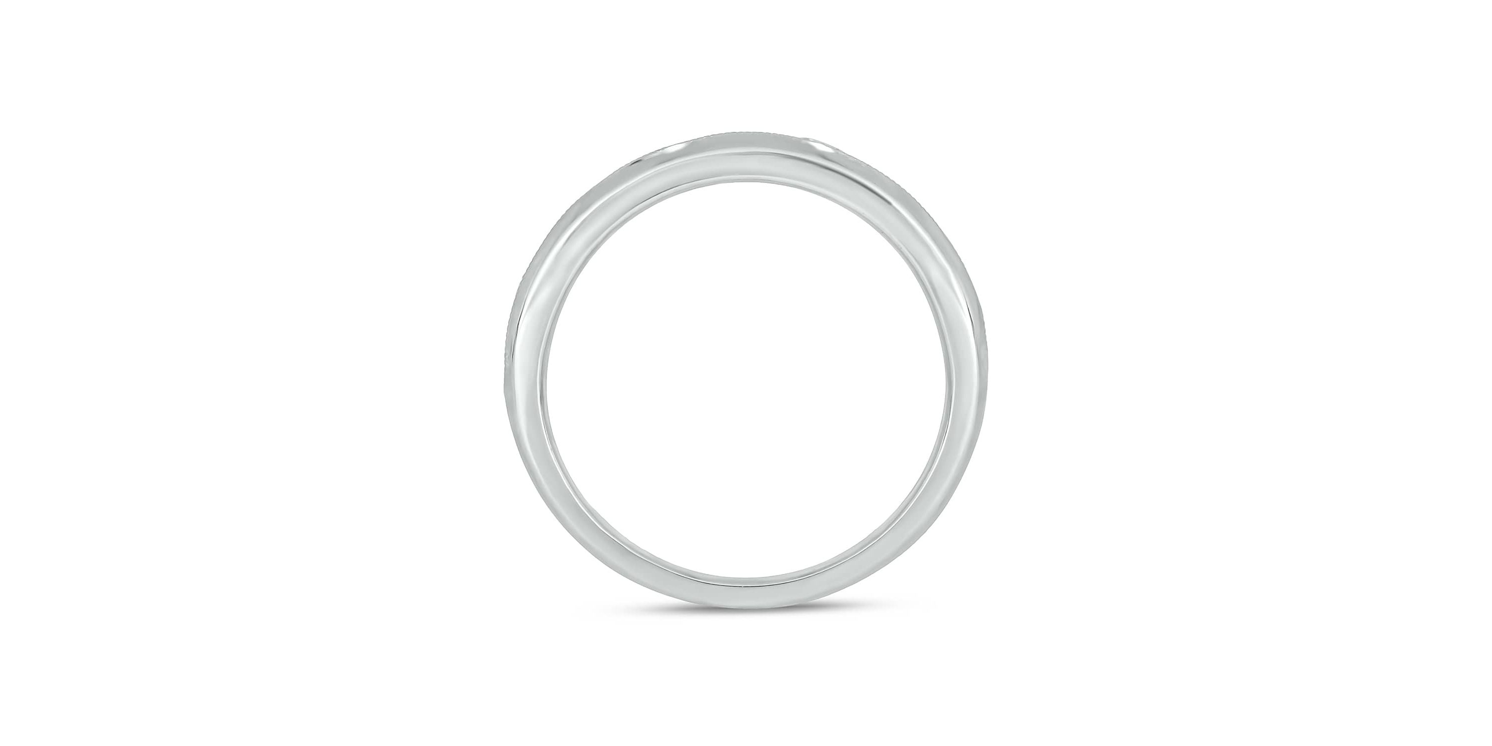 Lab Created 1 Carat Lab-Grown Diamond Channel Band  Anniversary Ring in Sterling Silver