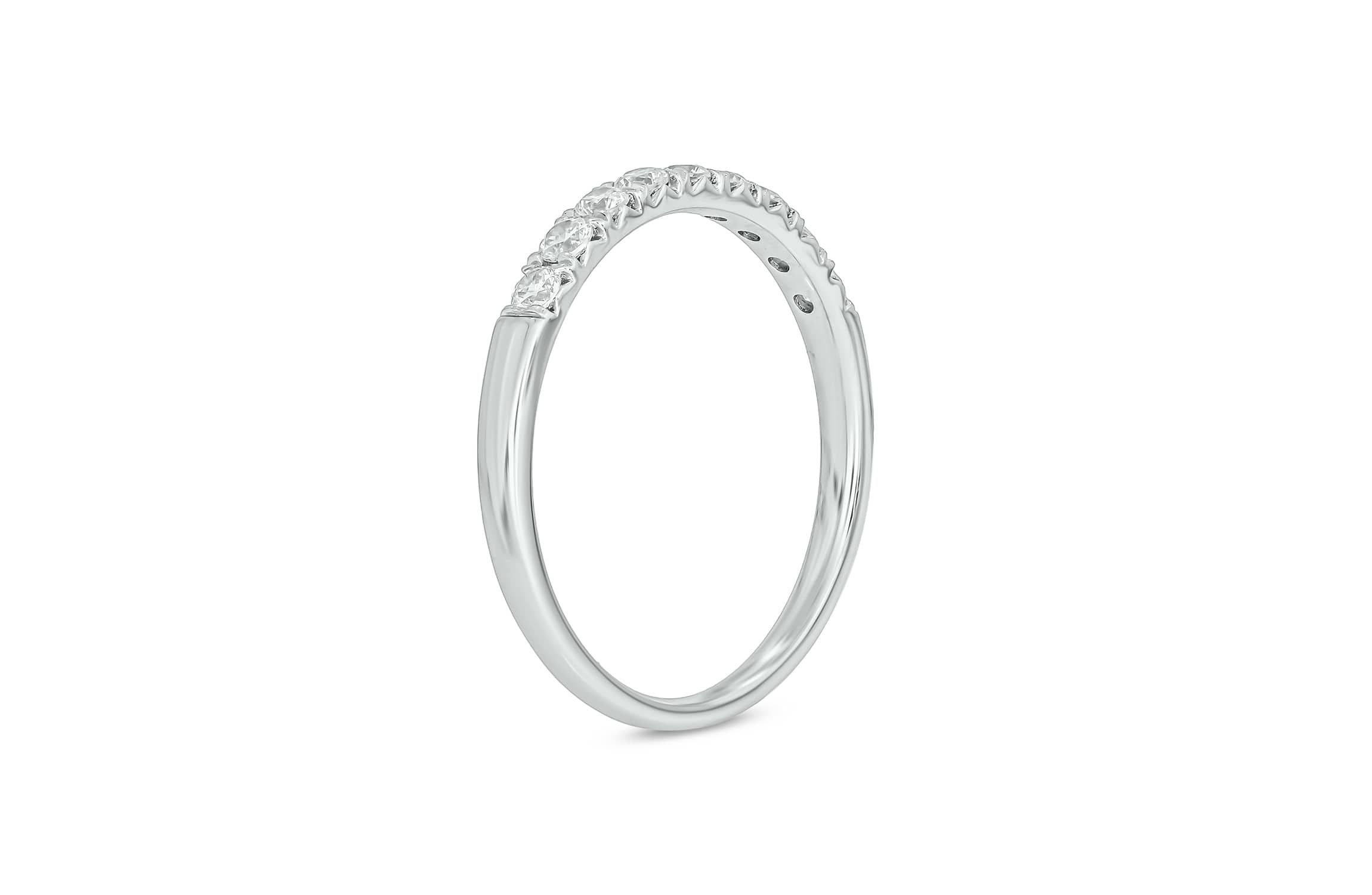 Lab Created 1 /3 Carat Lab-Grown Diamond Anniversary Ring in Sterling Silver