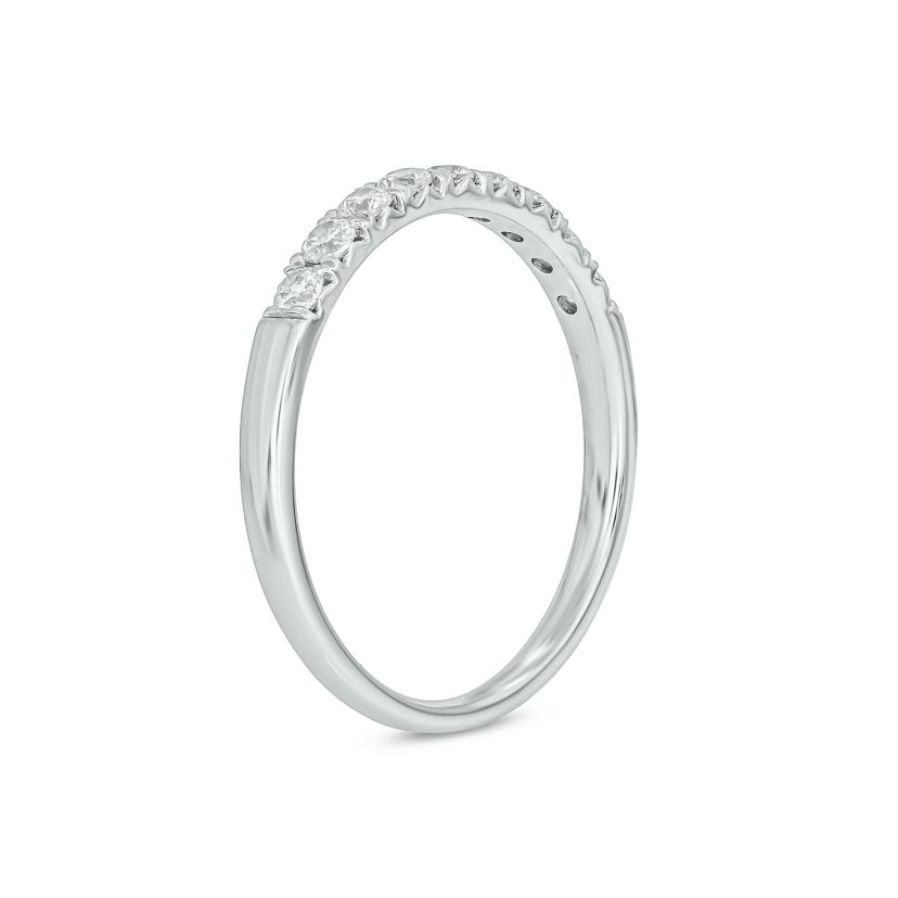 Lab Created 1 /3 Carat Lab-Grown Diamond Anniversary Ring in Sterling Silver