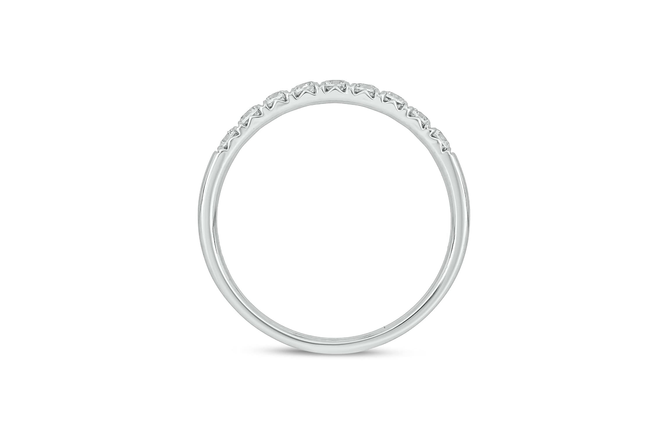 Lab Created 1 /3 Carat Lab-Grown Diamond Anniversary Ring in Sterling Silver