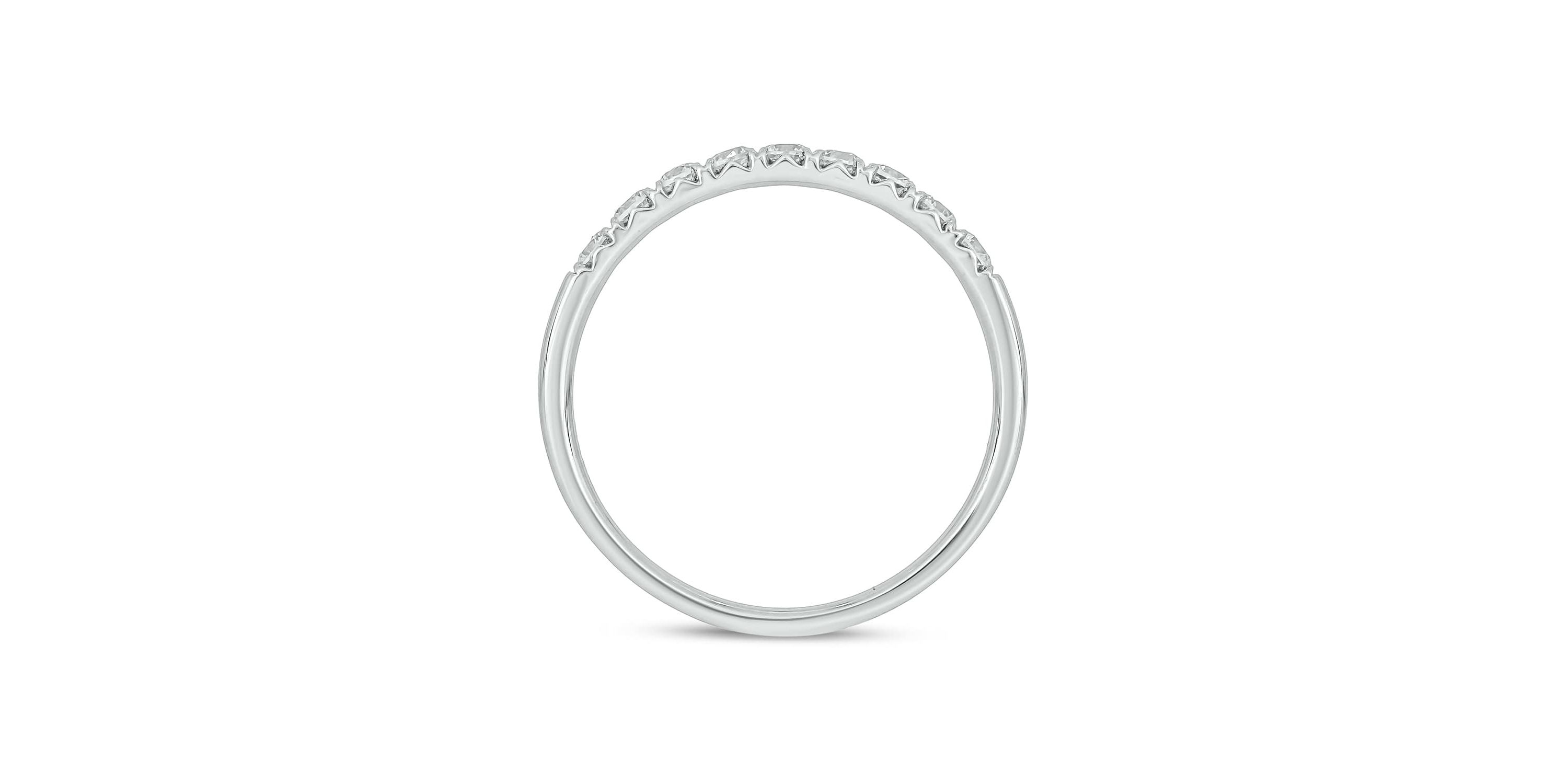 Lab Created 1 /3 Carat Lab-Grown Diamond Anniversary Ring in Sterling Silver