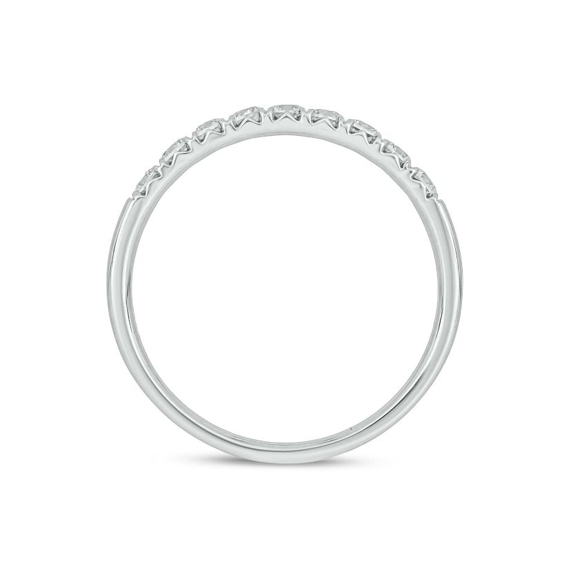 Lab Created 1 /3 Carat Lab-Grown Diamond Anniversary Ring in Sterling Silver