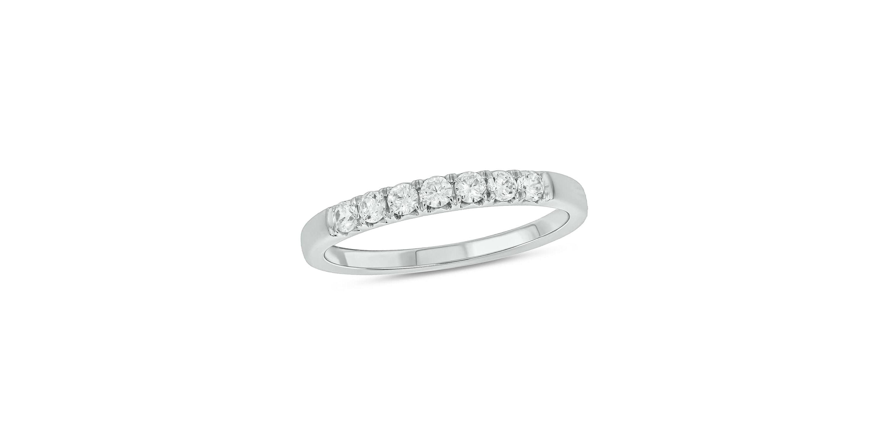 Lab Created 1/3 Carat Lab-Grown Diamond Elegant Anniversary Ring in Sterling Silver