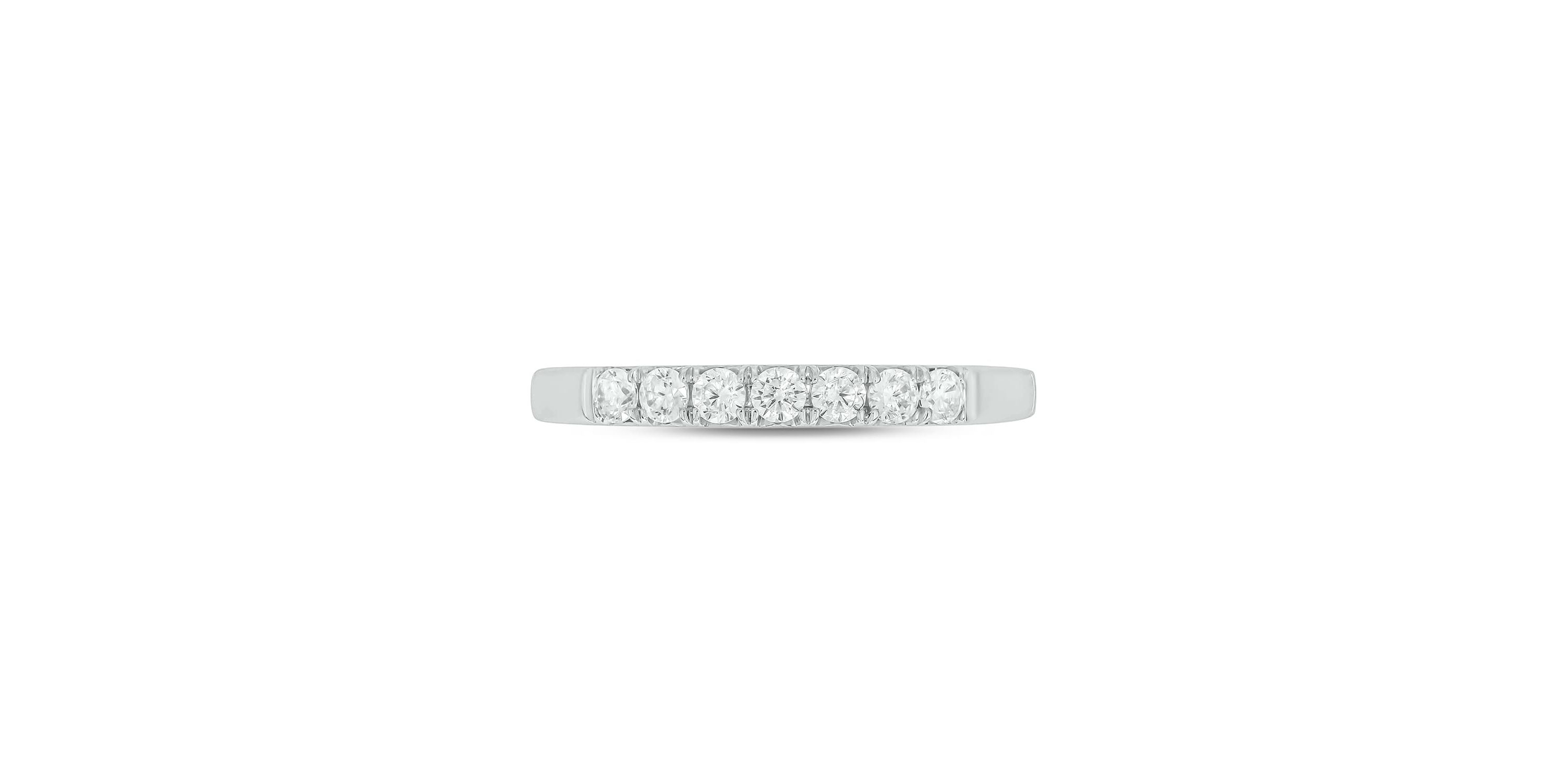 Lab Created 1/3 Carat Lab-Grown Diamond Elegant Anniversary Ring in Sterling Silver