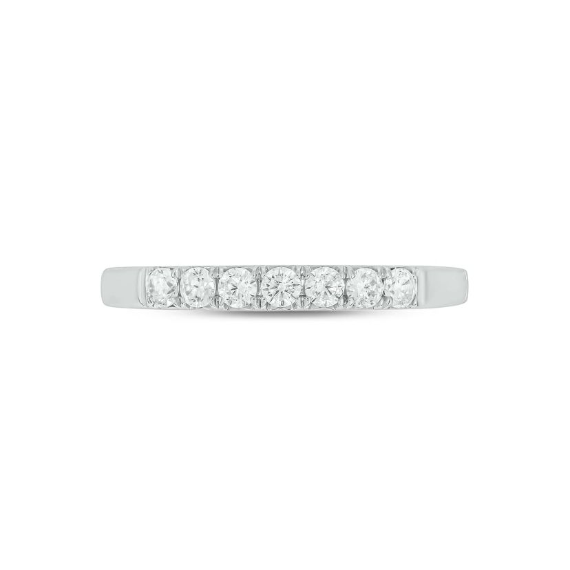 Lab Created 1/3 Carat Lab-Grown Diamond Elegant Anniversary Ring in Sterling Silver