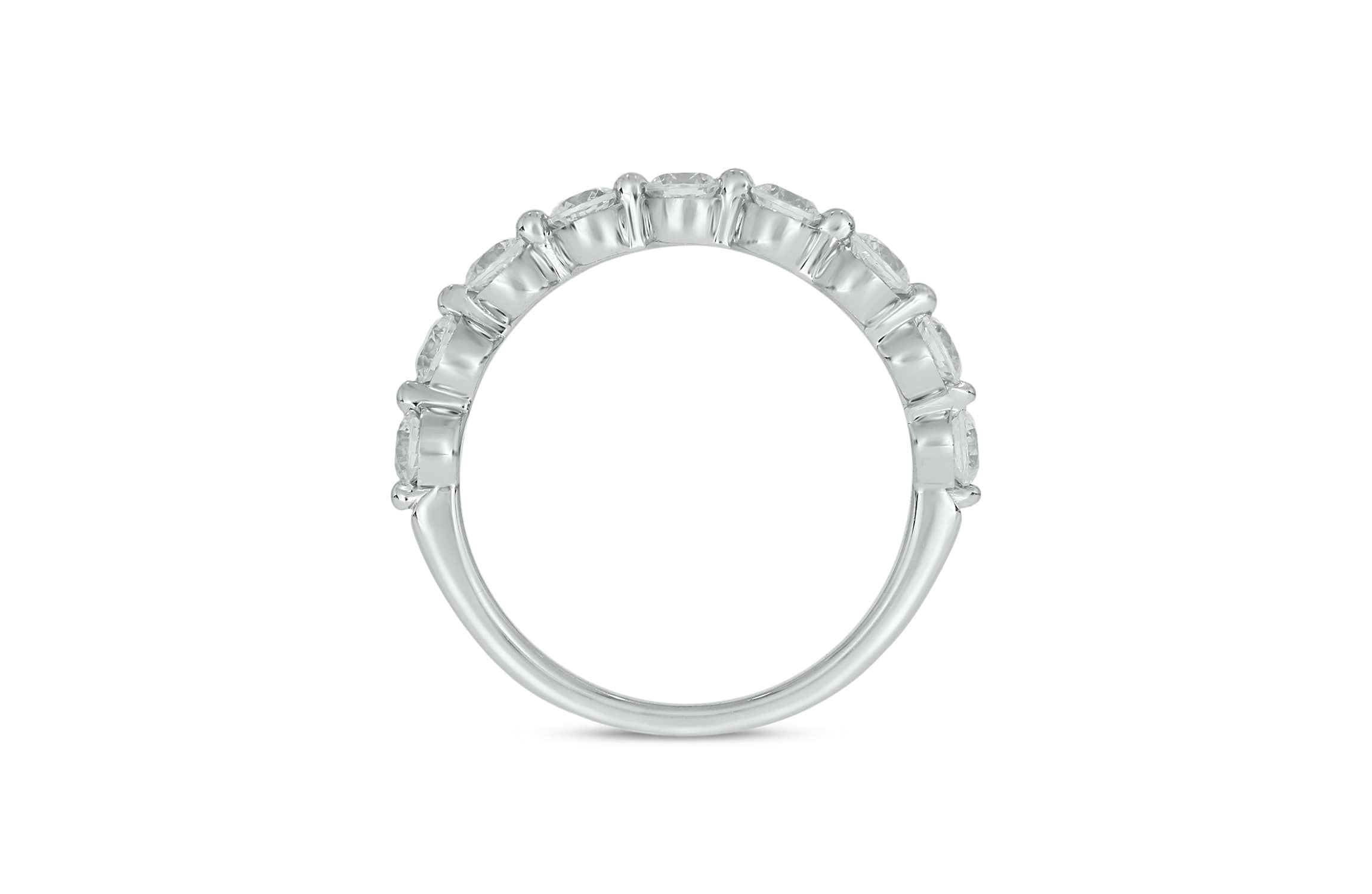 Lab Created 1 Carat Lab-Grown Diamond S Flow Single Prong Anniversary Ring in Sterling Silver