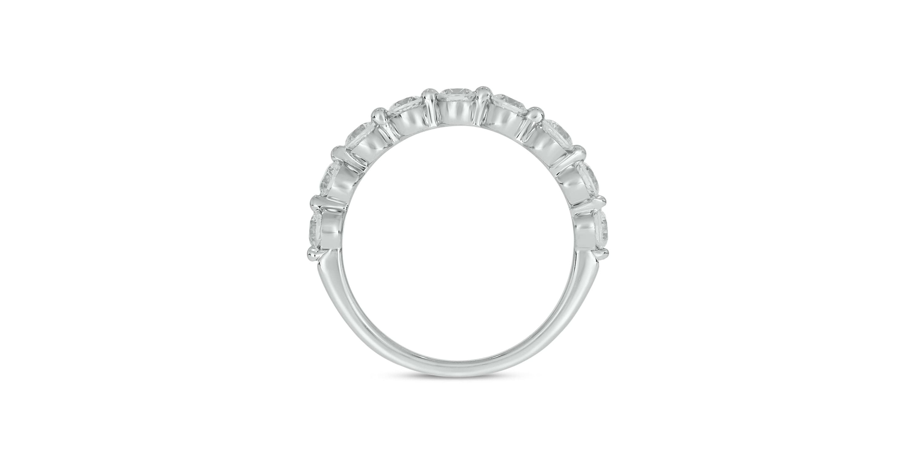 Lab Created 1 Carat Lab-Grown Diamond S Flow Single Prong Anniversary Ring in Sterling Silver