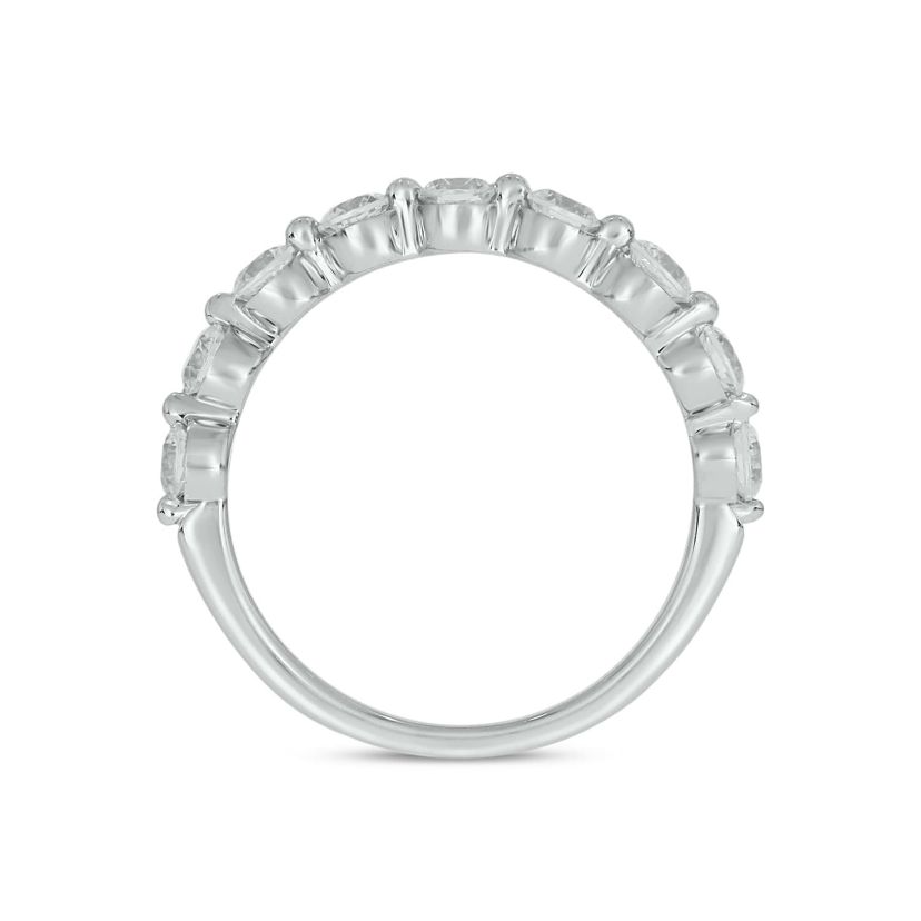 Lab Created 1 Carat Lab-Grown Diamond S Flow Single Prong Anniversary Ring in Sterling Silver