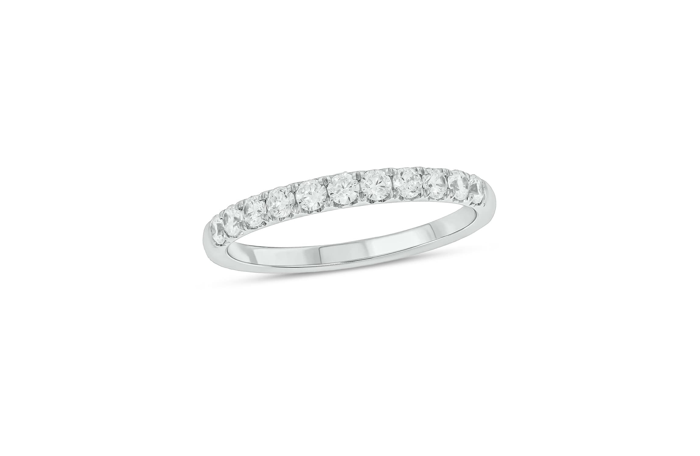 Lab Created 1/2 Carat Lab-Grown Diamond Anniversary Ring in Sterling Silver
