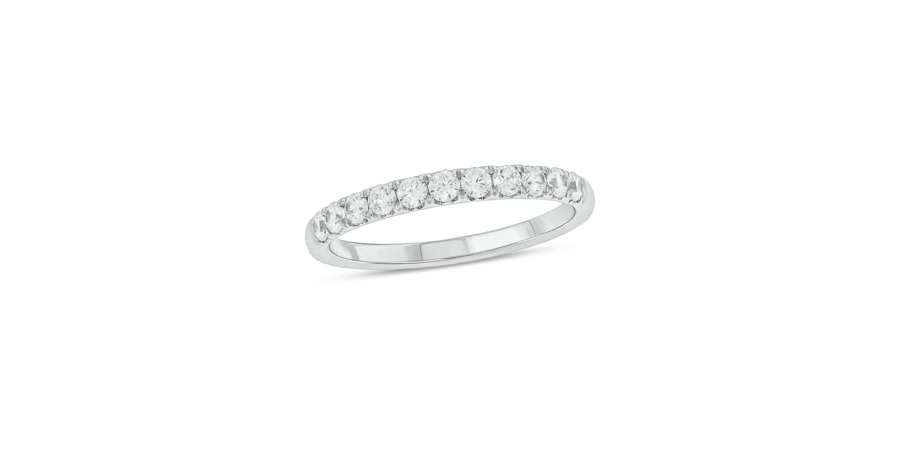 Lab Created 1/2 Carat Lab-Grown Diamond Anniversary Ring in Sterling Silver