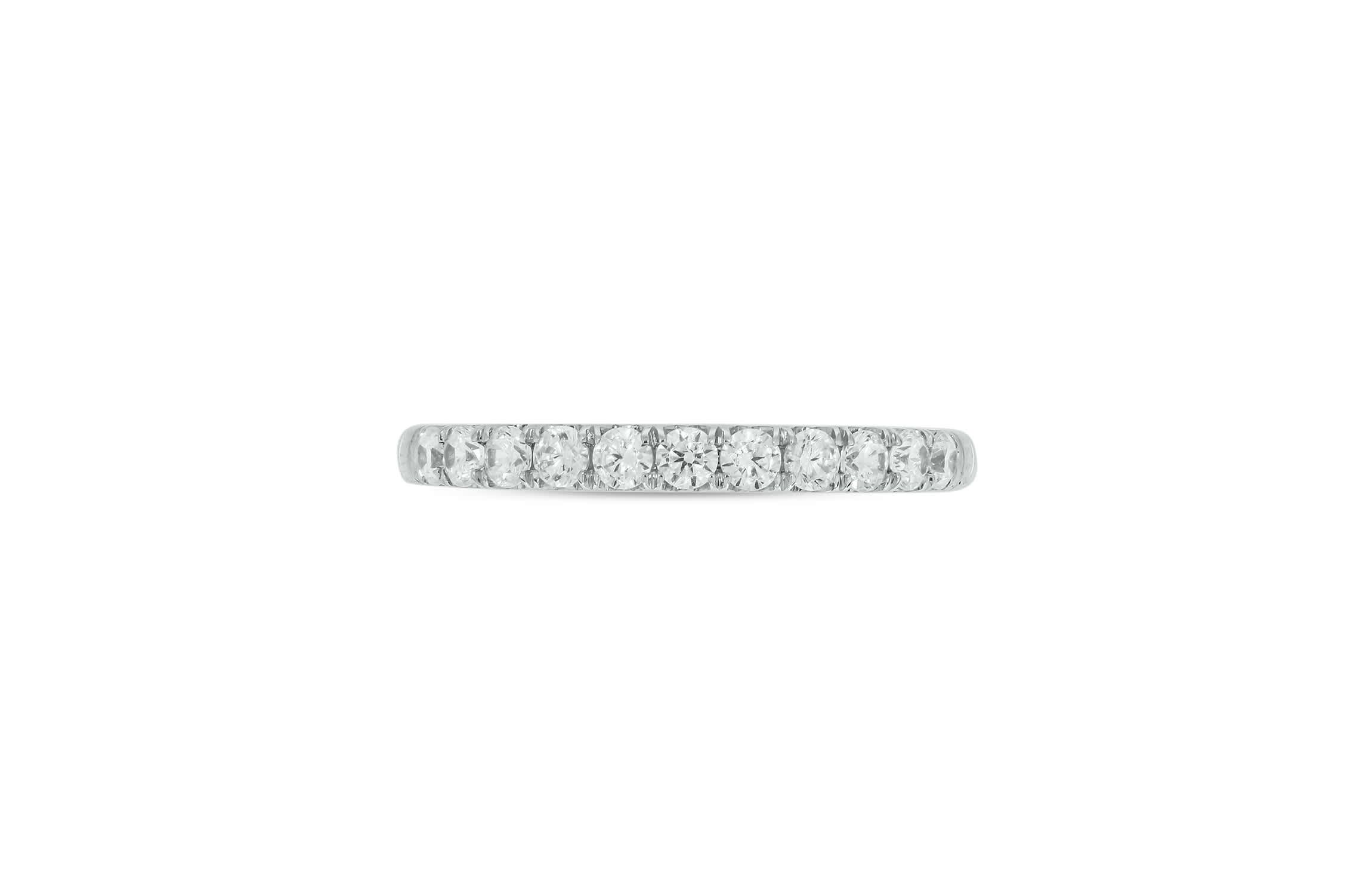 Lab Created 1/2 Carat Lab-Grown Diamond Anniversary Ring in Sterling Silver