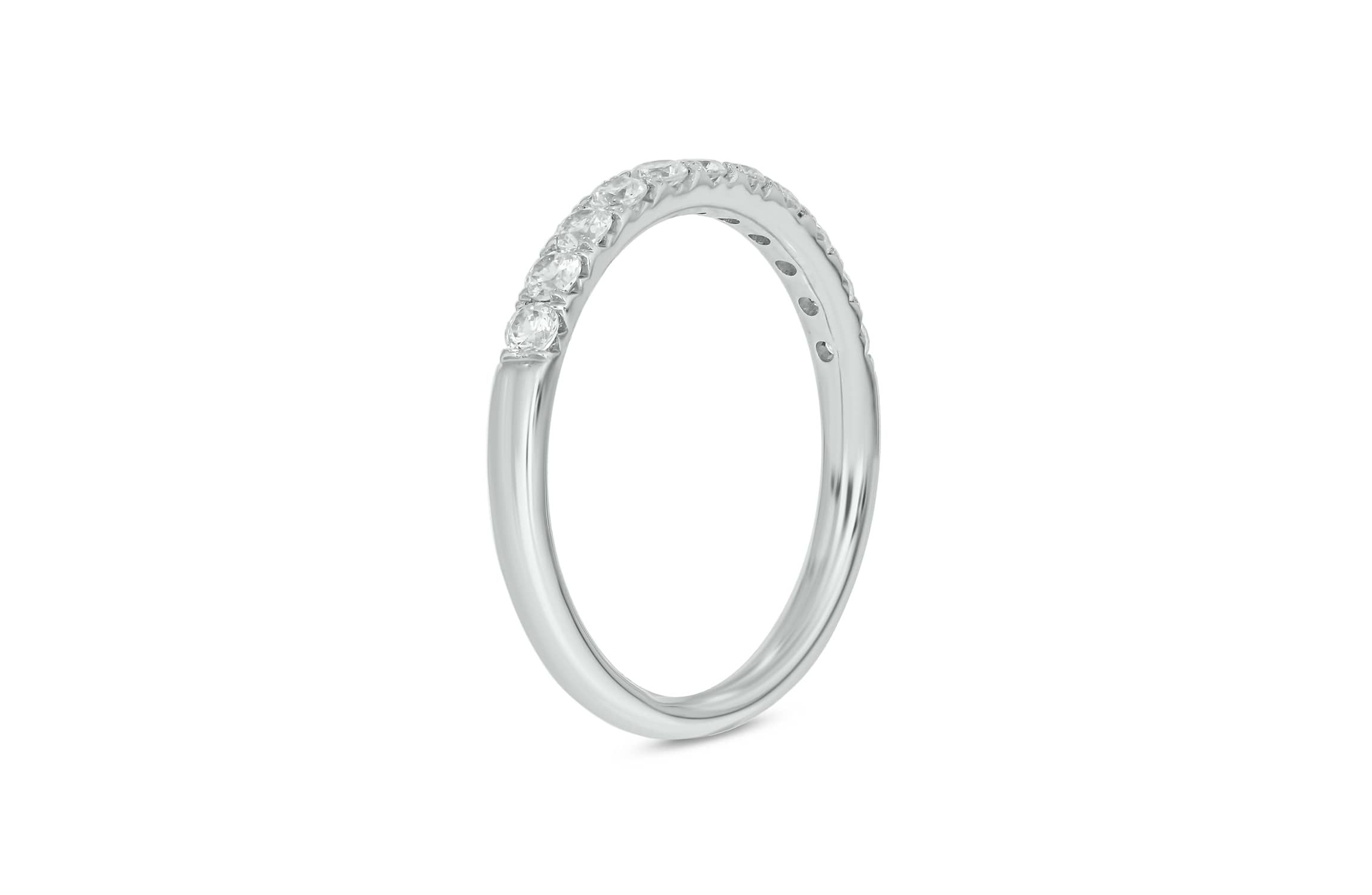 Lab Created 1/2 Carat Lab-Grown Diamond Anniversary Ring in Sterling Silver