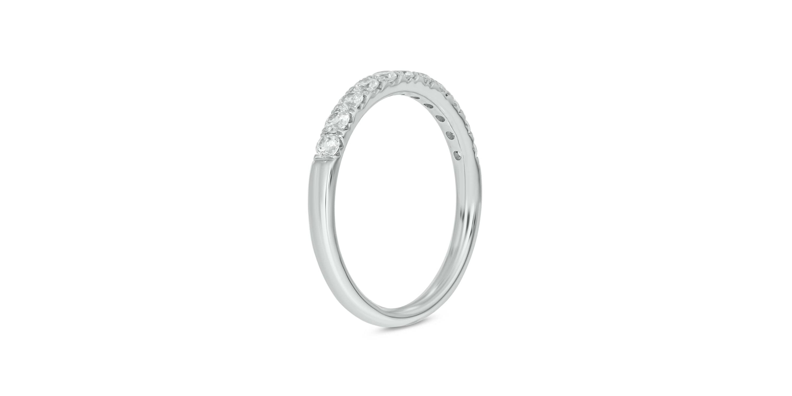 Lab Created 1/2 Carat Lab-Grown Diamond Anniversary Ring in Sterling Silver
