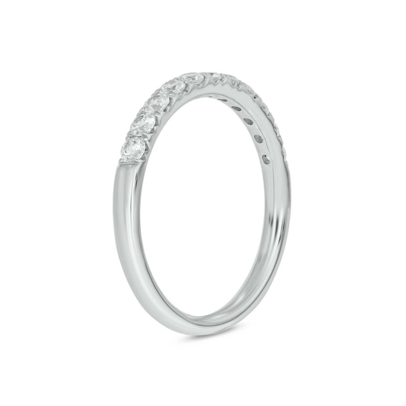 Lab Created 1/2 Carat Lab-Grown Diamond Anniversary Ring in Sterling Silver
