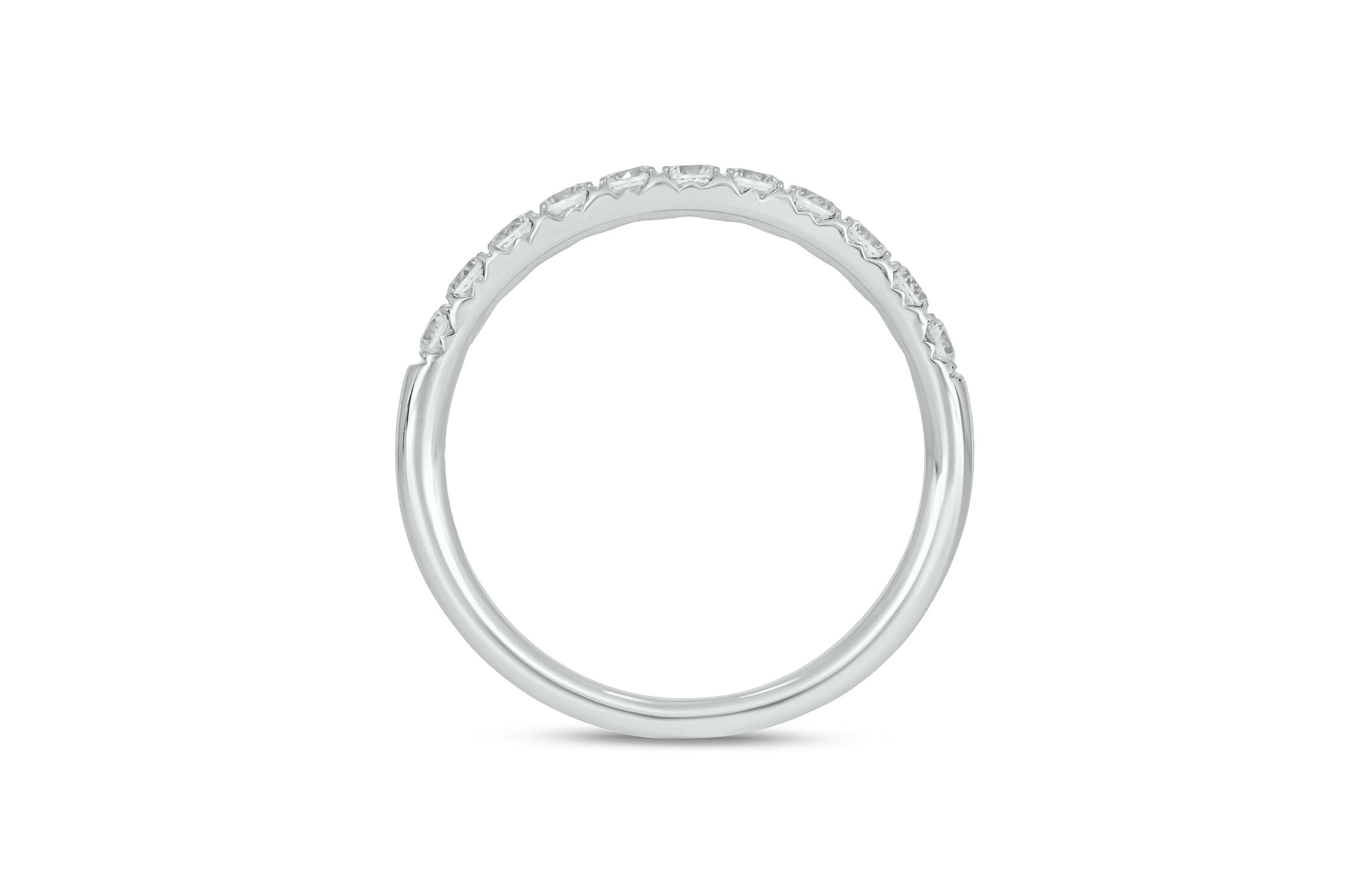 Lab Created 1/2 Carat Lab-Grown Diamond Anniversary Ring in Sterling Silver